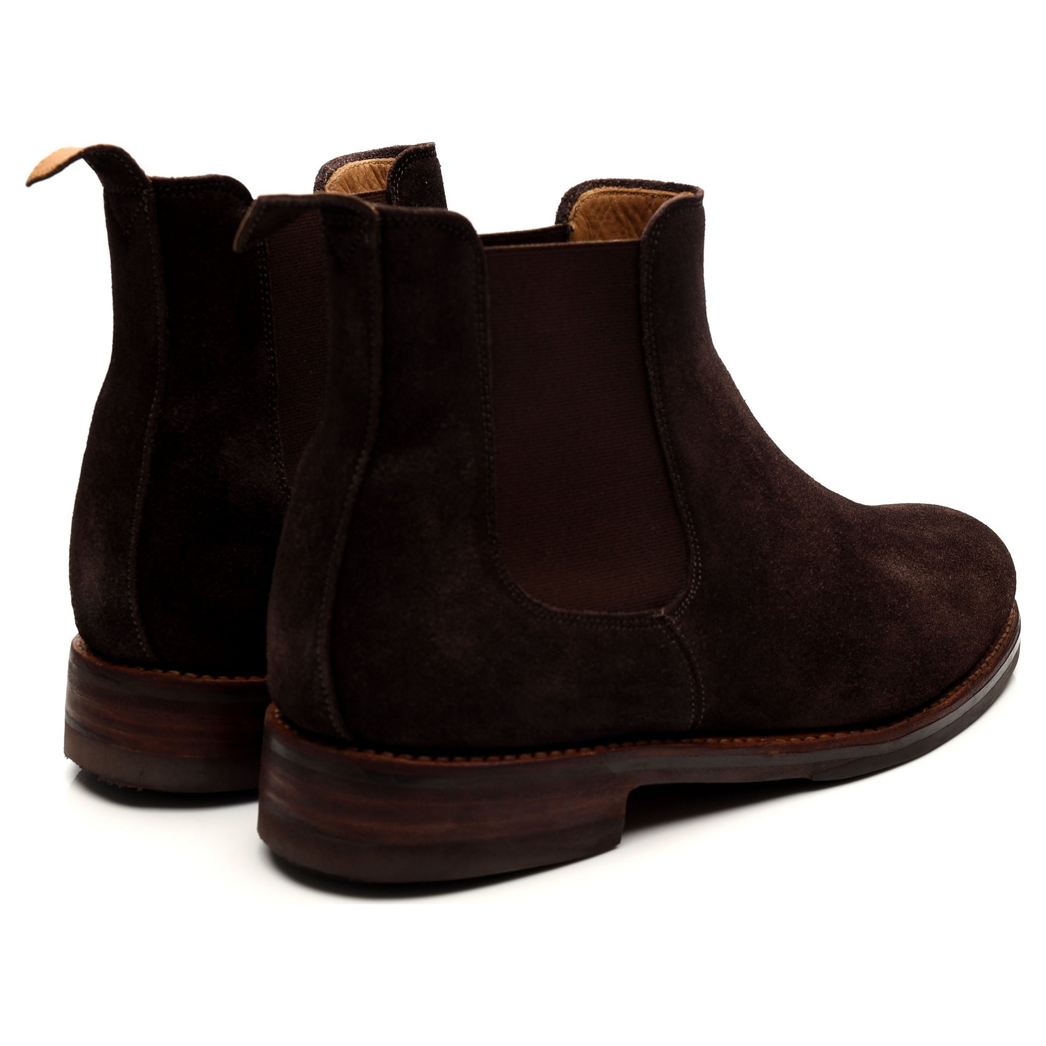 Grenson bottines chelsea suède marron foncé 8.5 UK