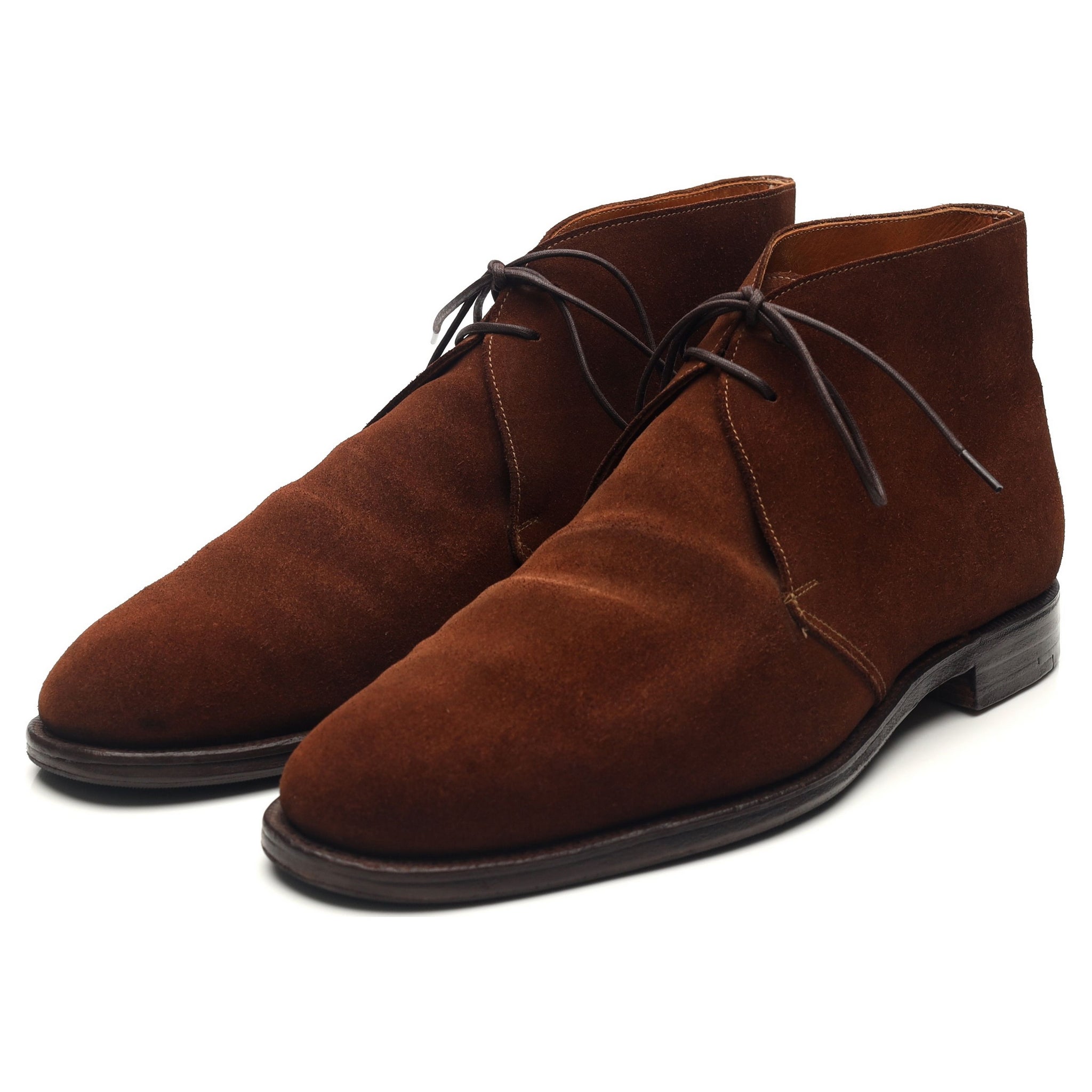 Crockett & Jones Chertsey boots daim marron UK 10.5