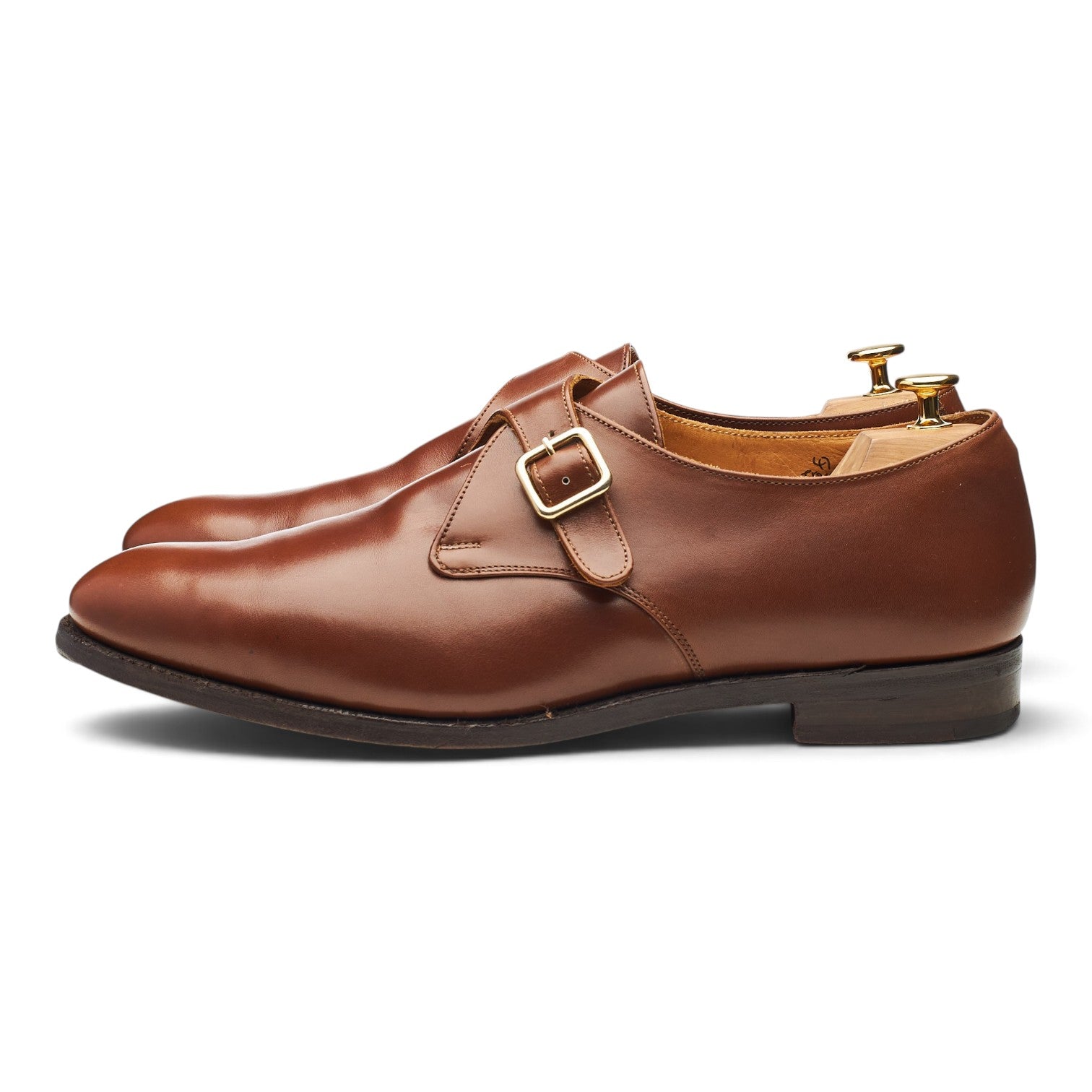 Tricker’s Mayfair monks cuir cognac 13 mariage