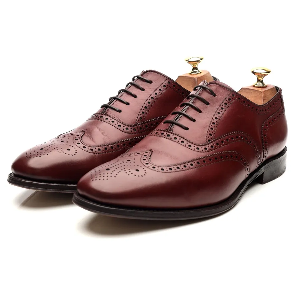 Herring Richmond brogues cuir bordeaux UK 9,5