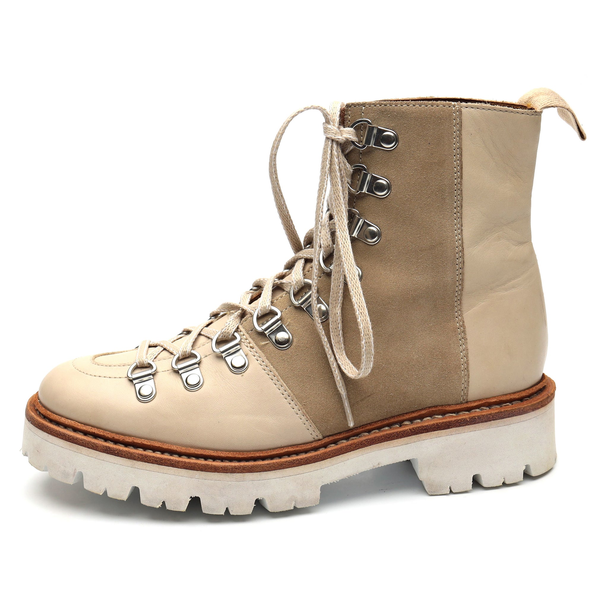 Grenson Nanette bottines suède beige UK 3