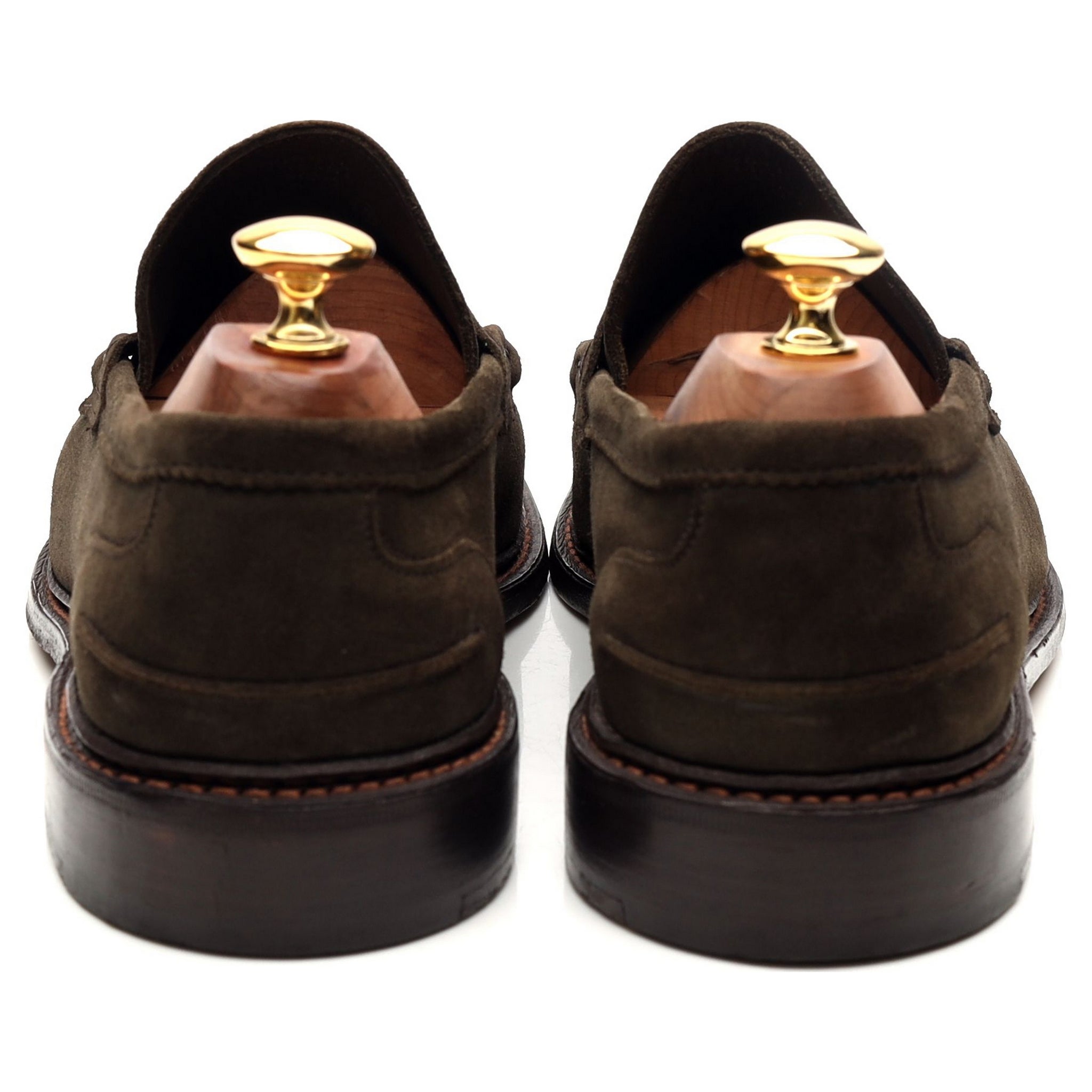 Tricker's Adam mocassins daim vert pointure 9