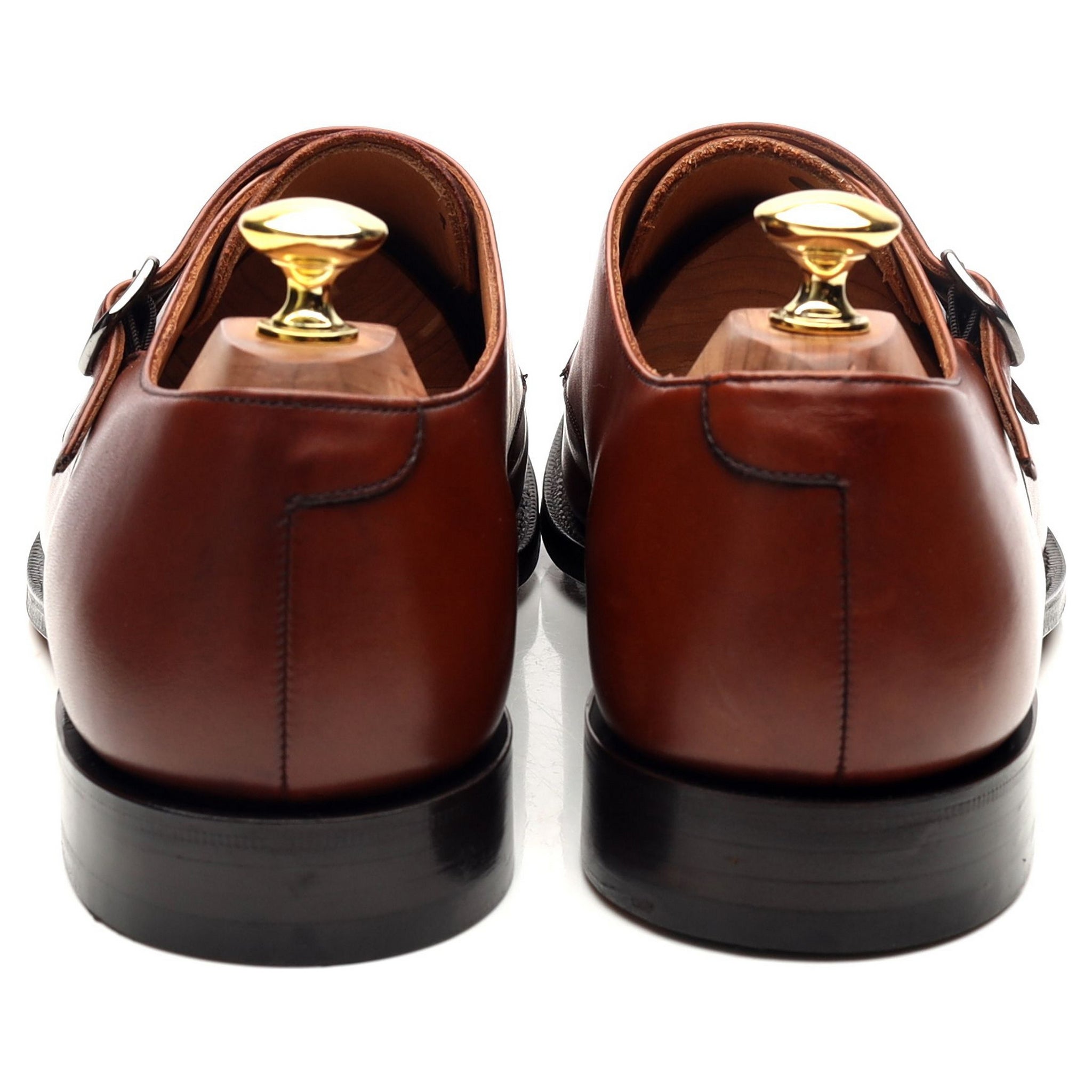 Church's Detroit chaussures monk cuir marron UK 8