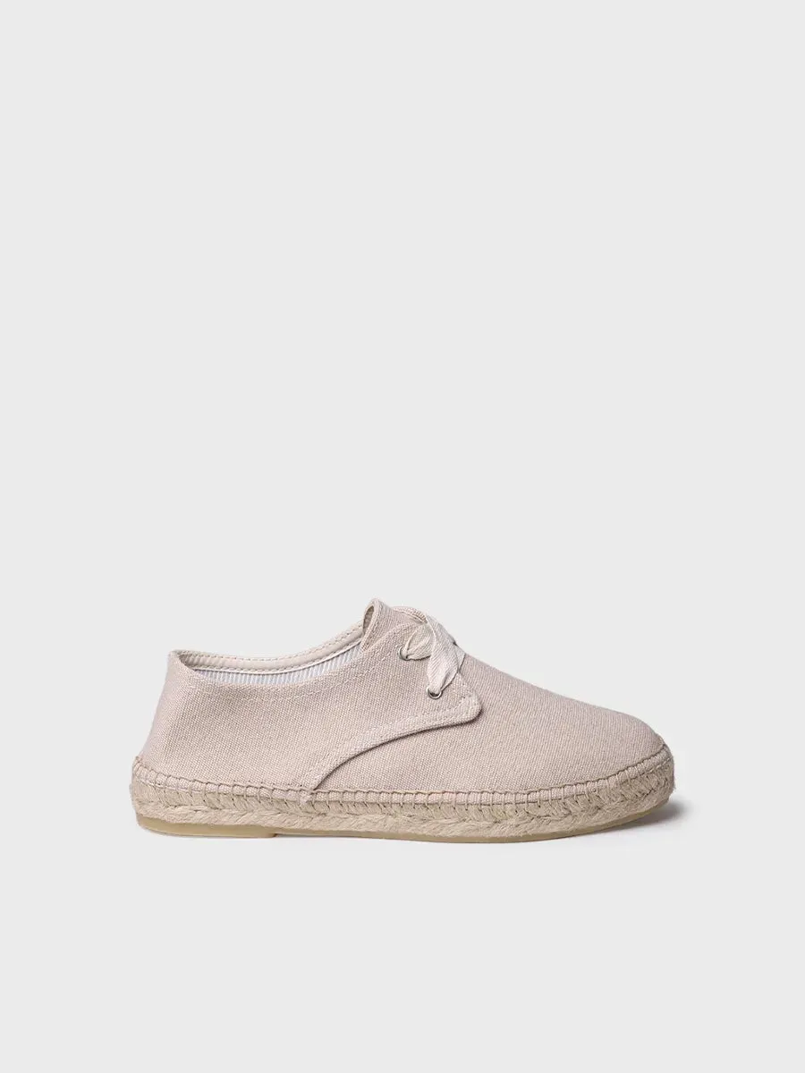 Toni Pons Abril espadrilles lacets toile écrue vegan