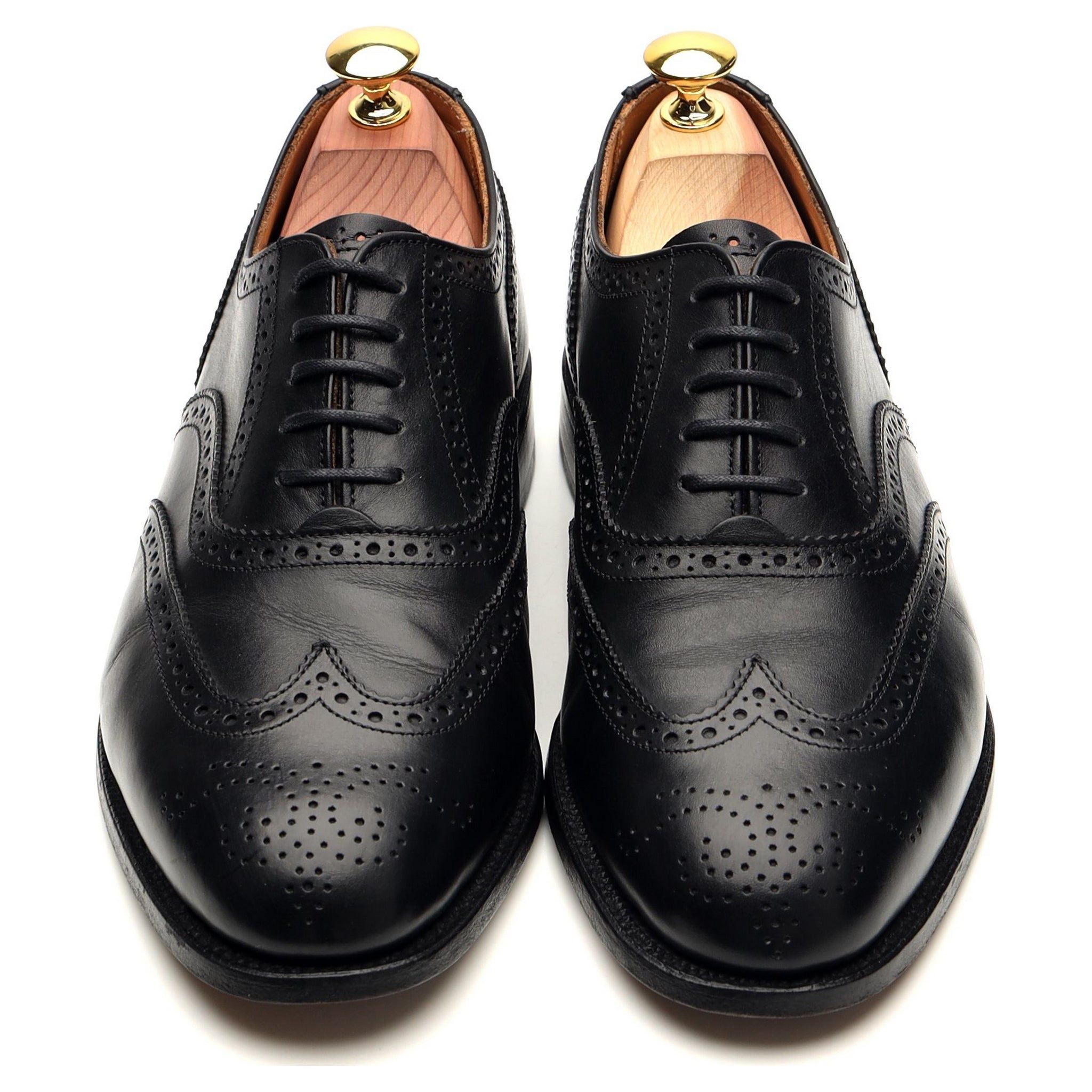 Tricker's Epsom richelieu brogue cuir noir 7 UK