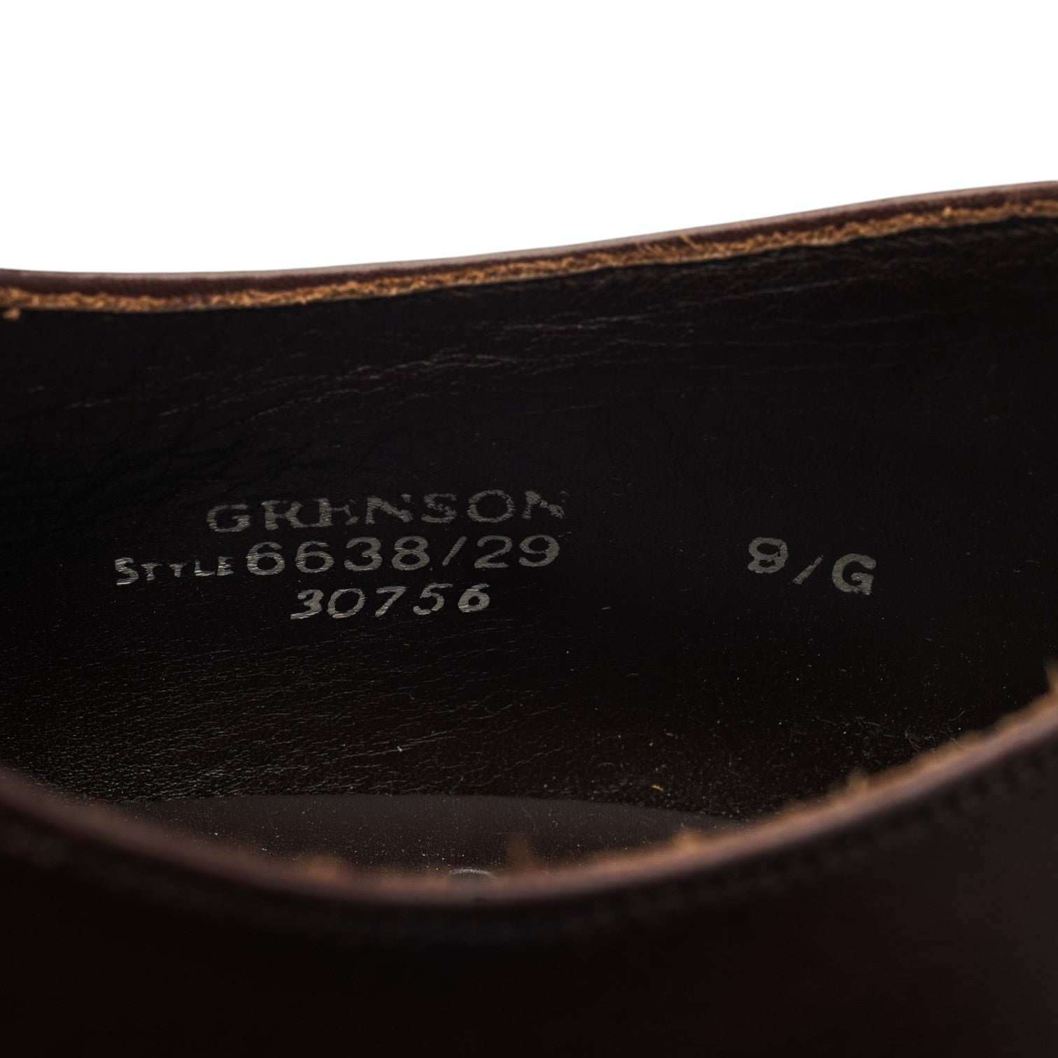 Grenson Derby Cuir Marron Foncé Semelle Cuir UK 9 G