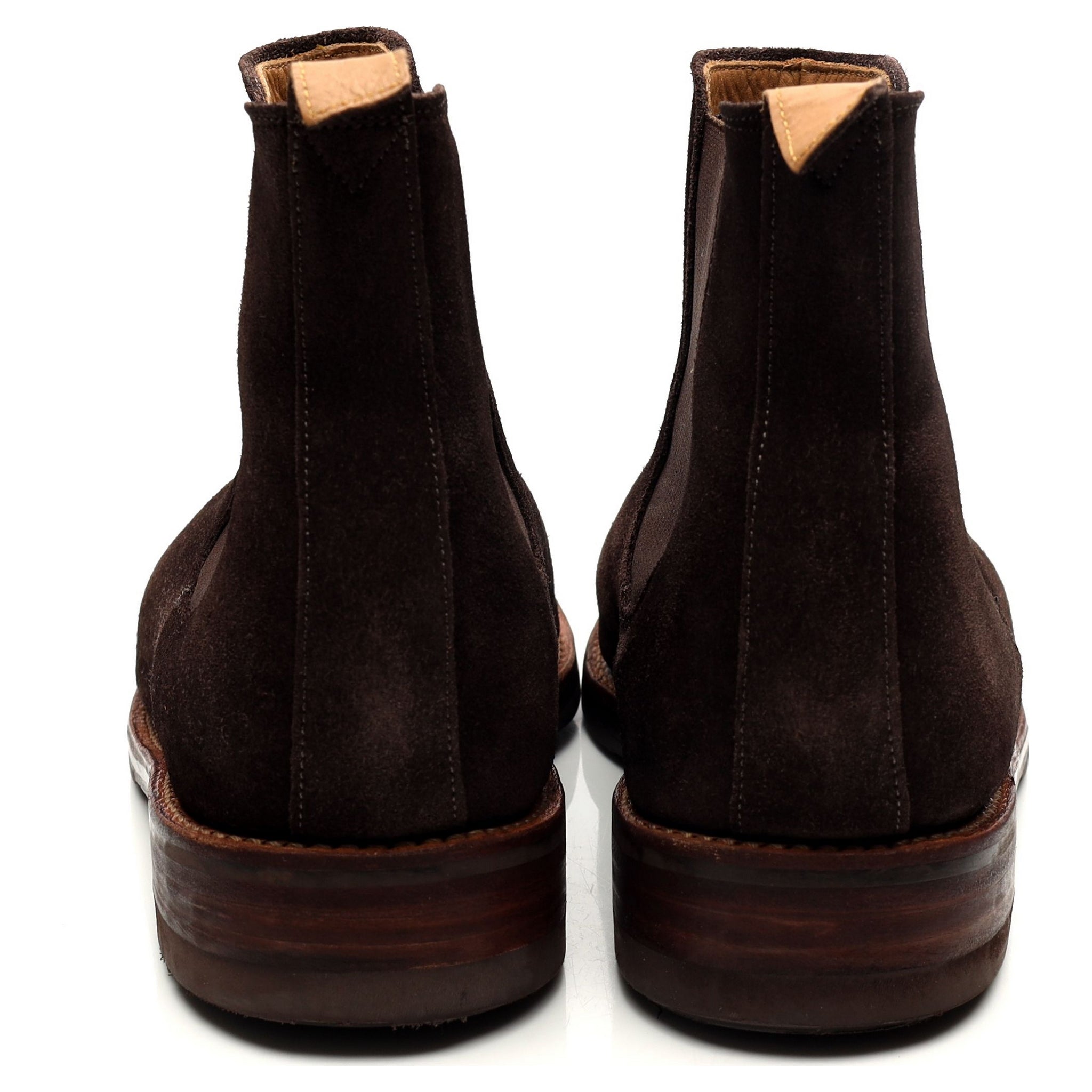 Grenson bottines chelsea suède marron foncé 8.5 UK