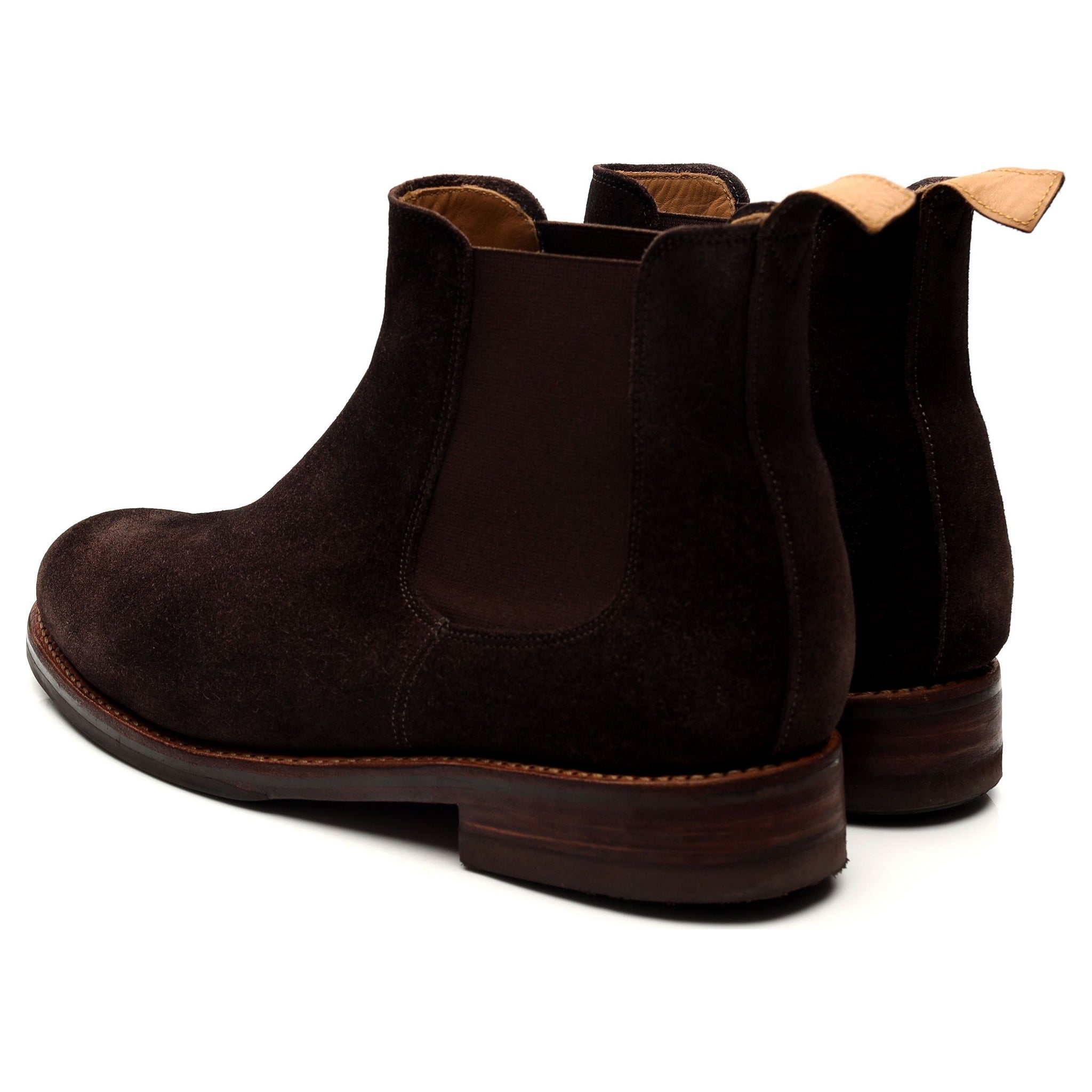 Grenson bottines chelsea suède marron foncé 8.5 UK