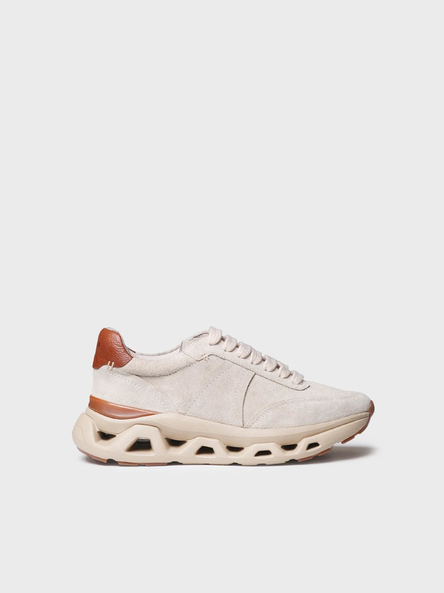 Toni Pons Aran Baskets Femme Daim Ecru