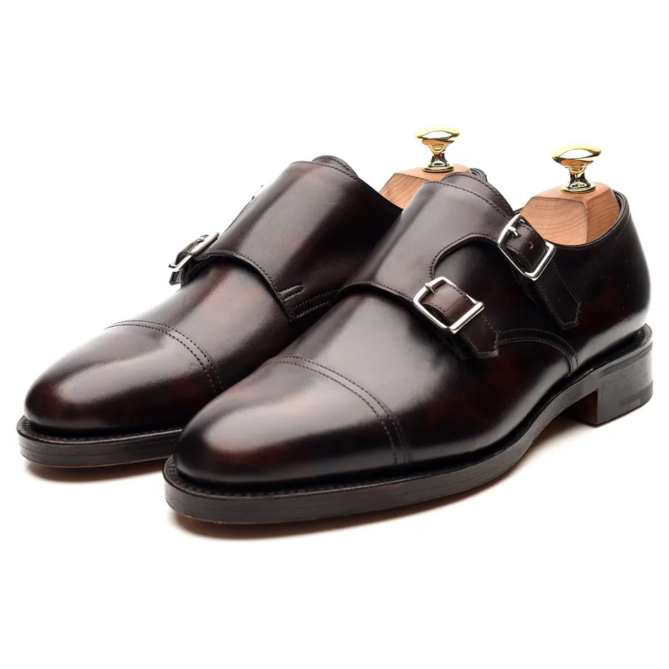 John Lobb William derbies double boucle marron UK 6.5