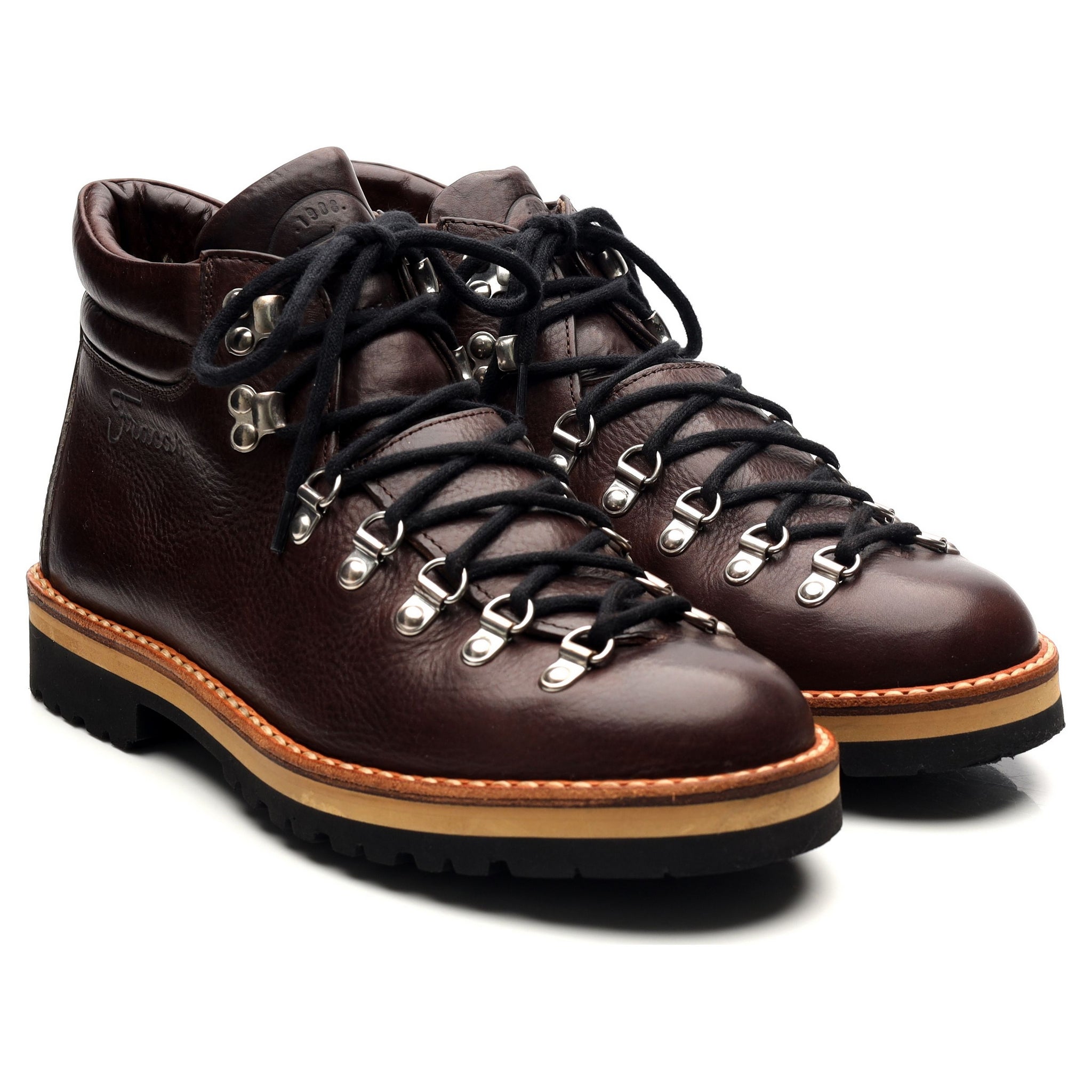 Fracap M120 bottines cuir marron foncé UK 7