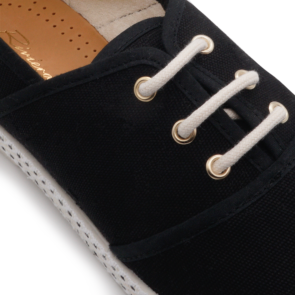 RIVIERAS Lacets 4011 chaussures toile noir
