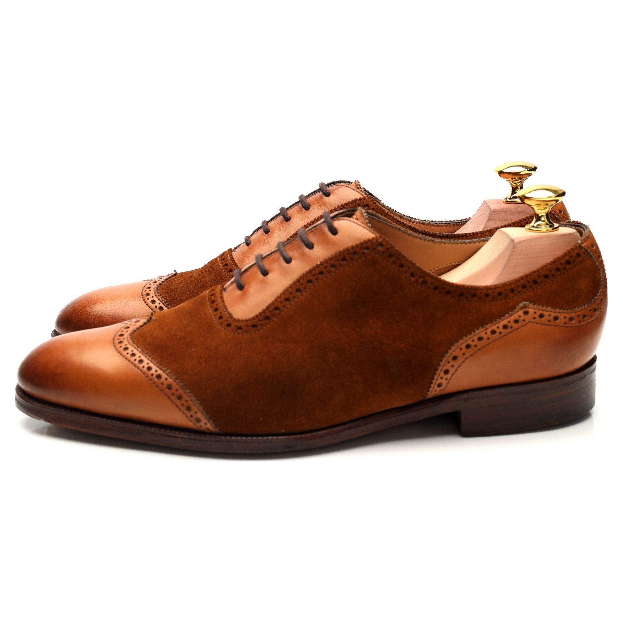 Edward Green Southwold richelieu cuir suède marron UK 7