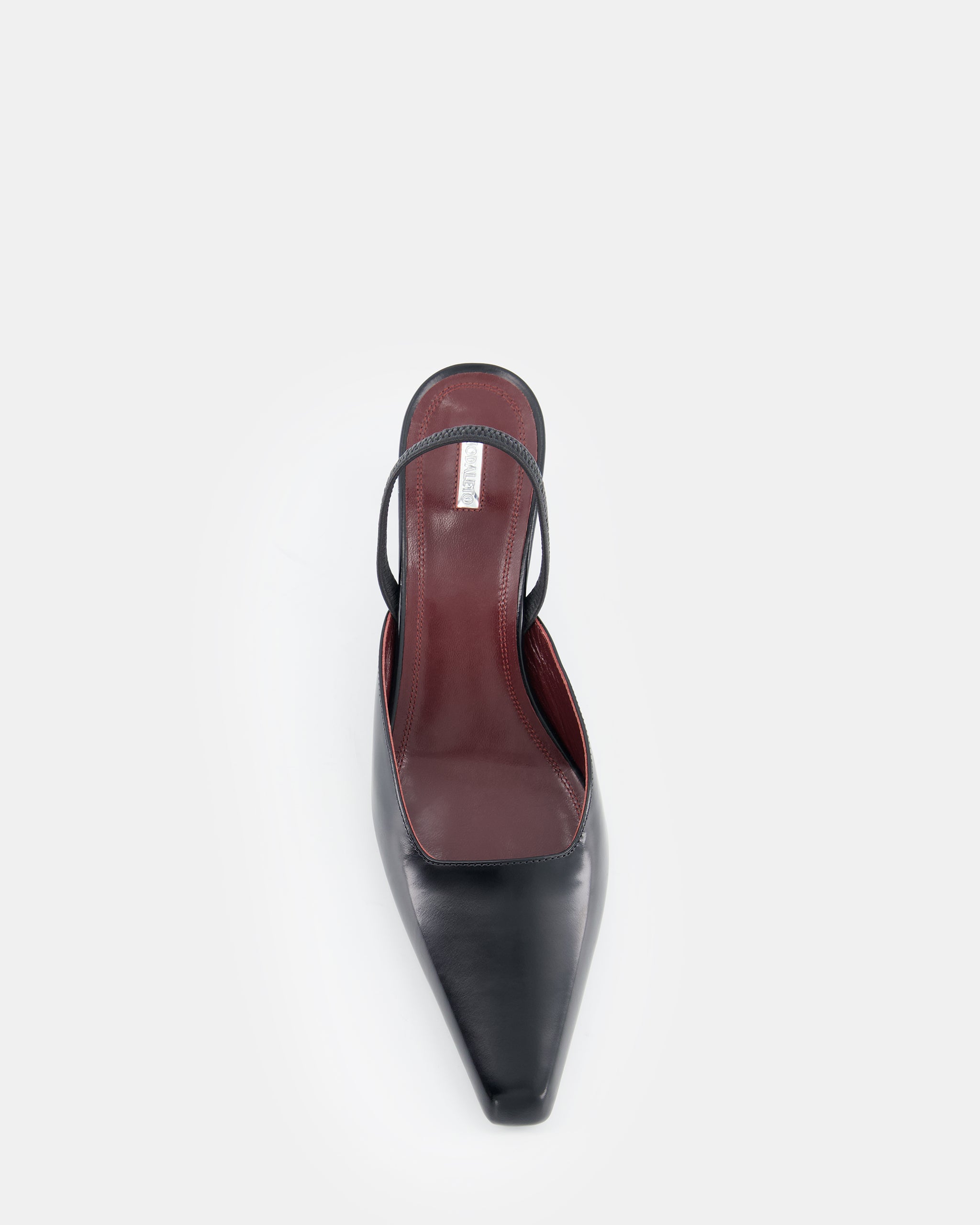 Nodaleto Dona Sling Back 50 escarpins noir bout carré