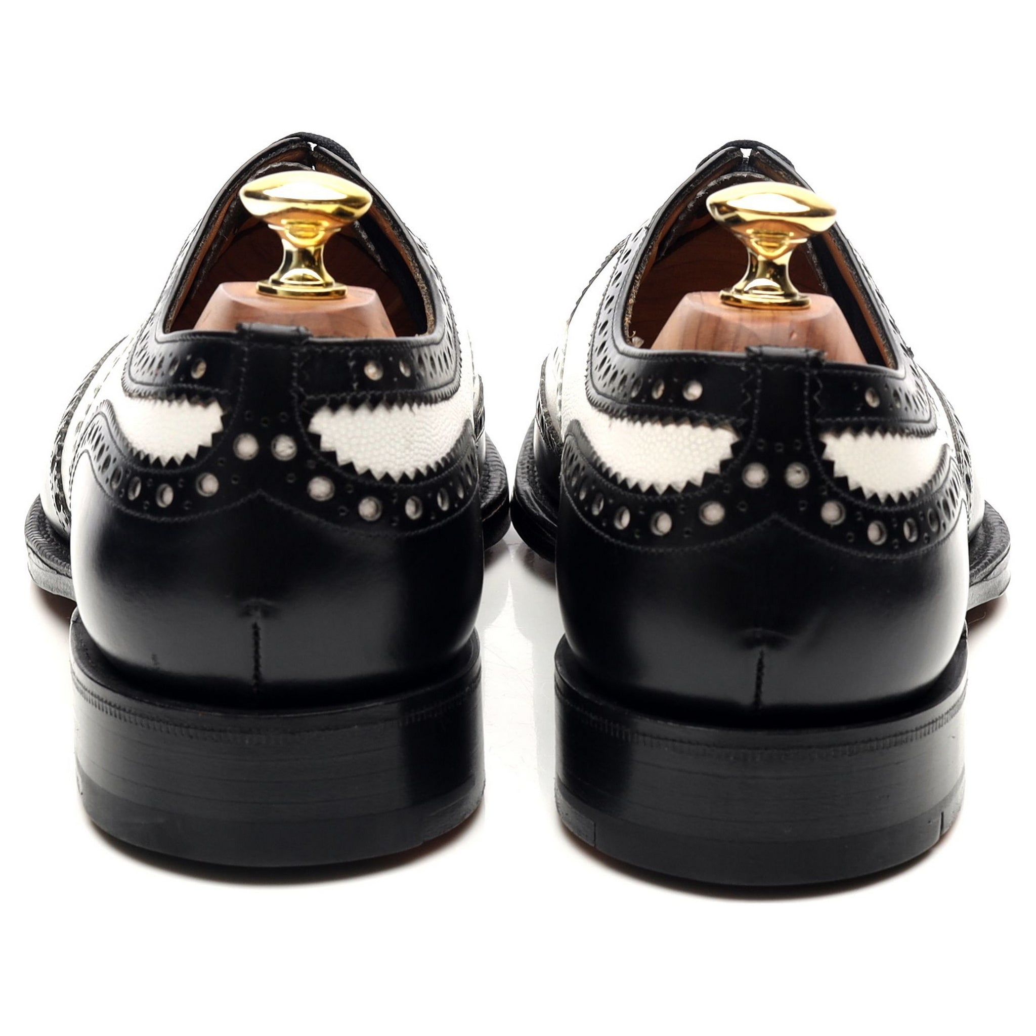 Church's Barlow derby cuir noir blanc UK 8
