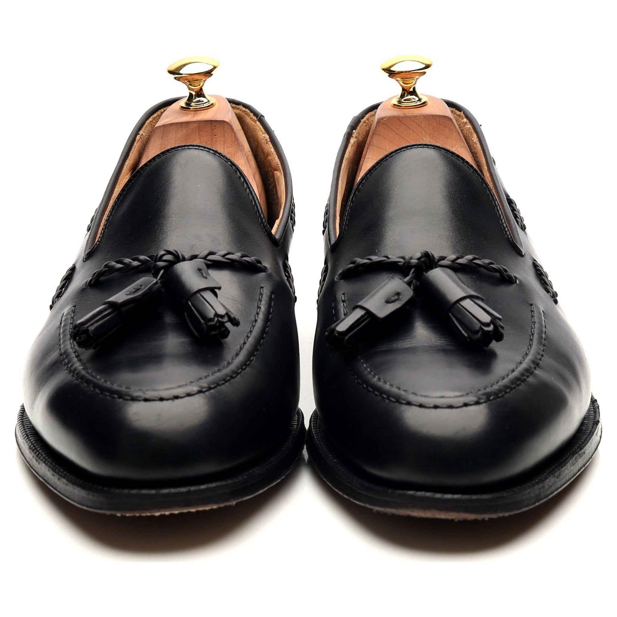 Crockett & Jones Langham mocassins cuir noir UK 10.5