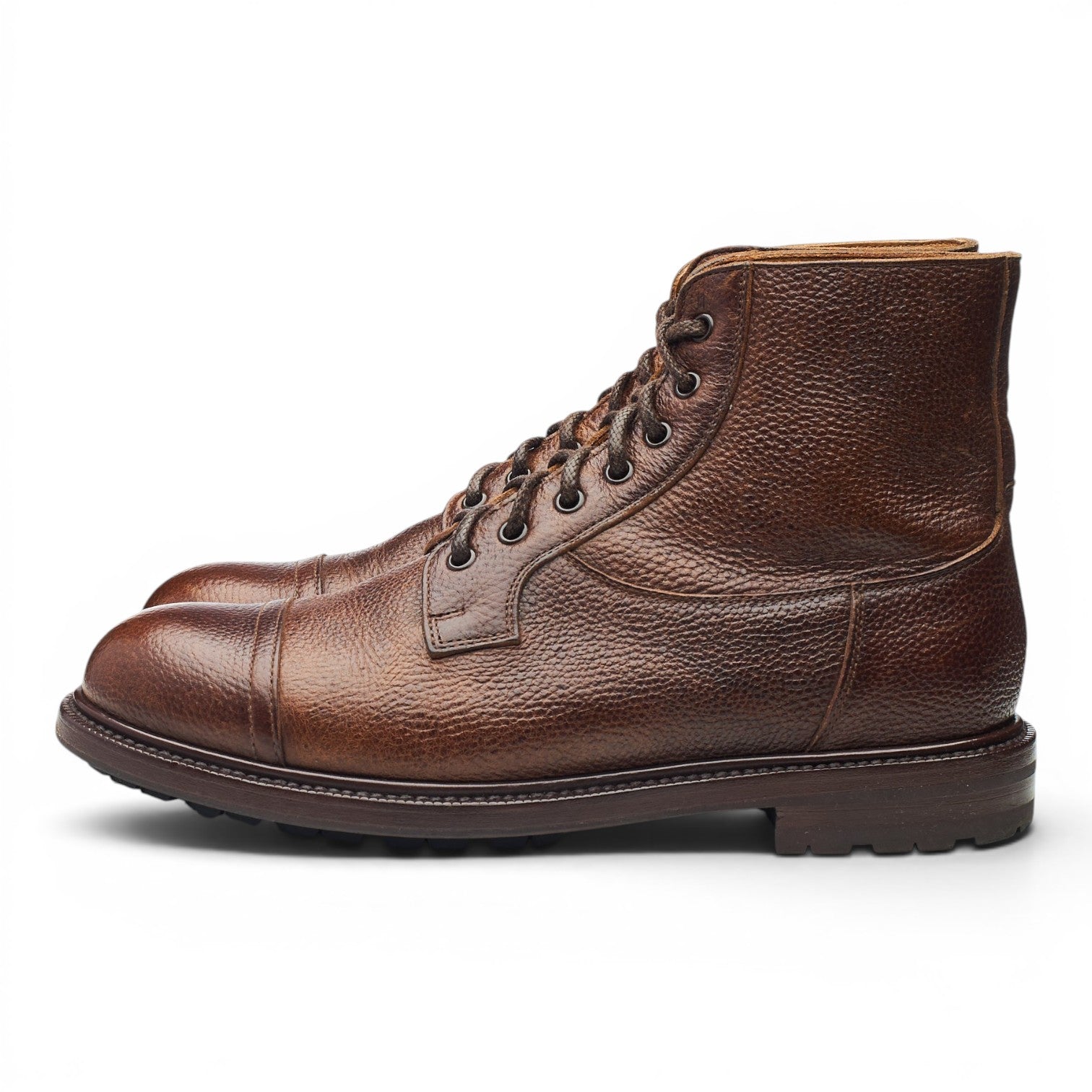 Velasca Milano Giasee bottines UK 6.5 cuir marron derby