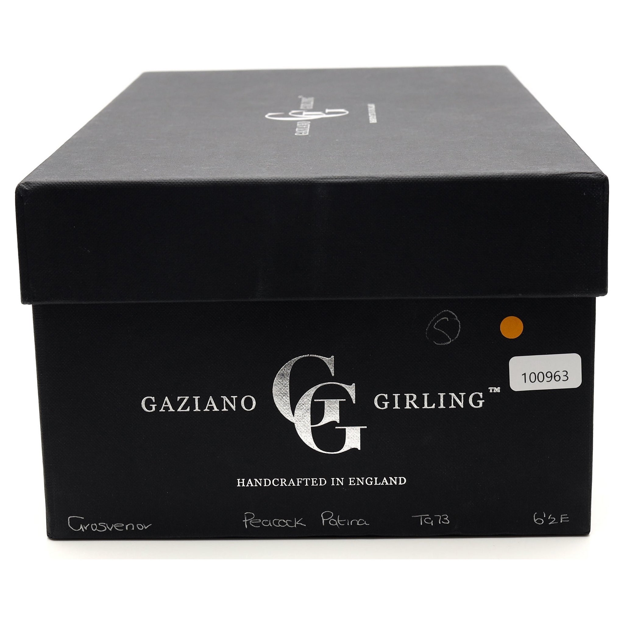 Gaziano & Girling Grosvenor monk cuir vert UK 6.5