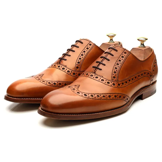 Barker Grant Brogues cuir marron UK 9 F