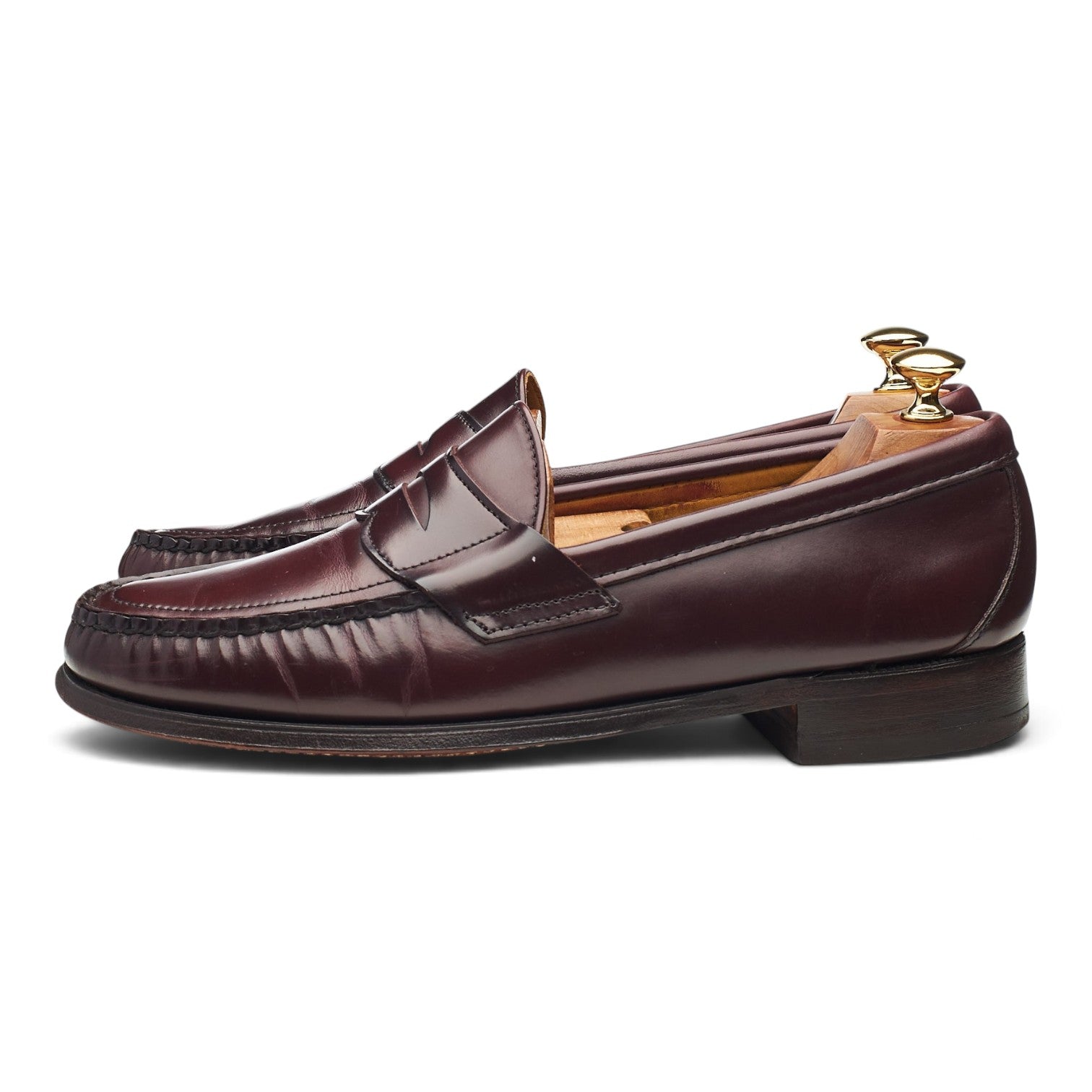 Sebago Cayman mocassins cuir bordeaux UK 10