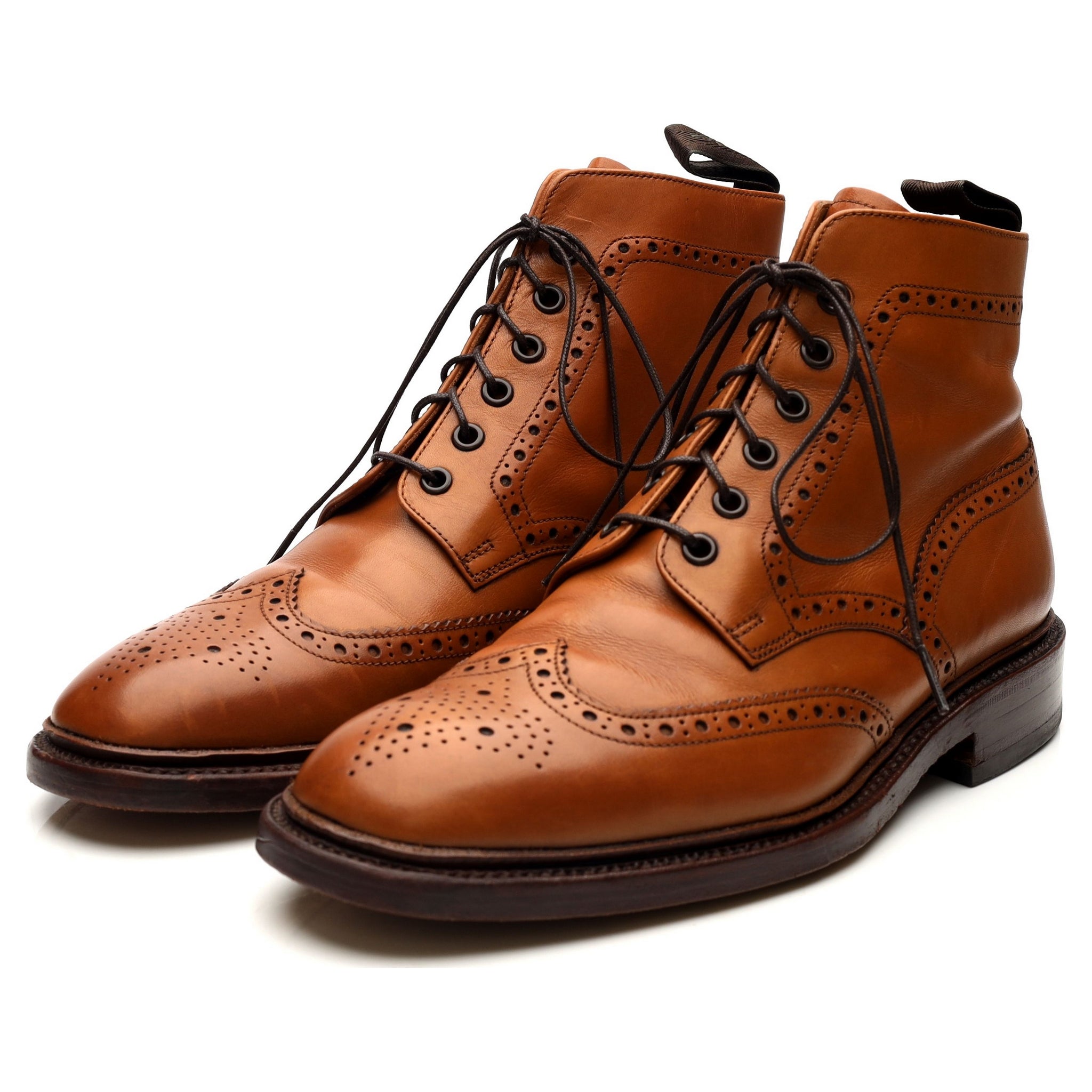 Loake 1880 Burford 2 bottines brogue cuir marron 9 UK