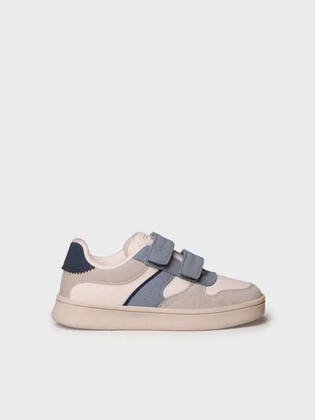 Toni Pons Enza baskets cuir blanc scratch enfant