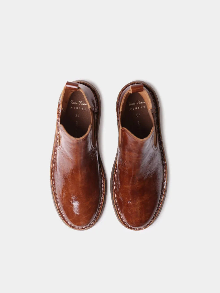 Toni Pons Isa-CA boots femme vernis élastique plat