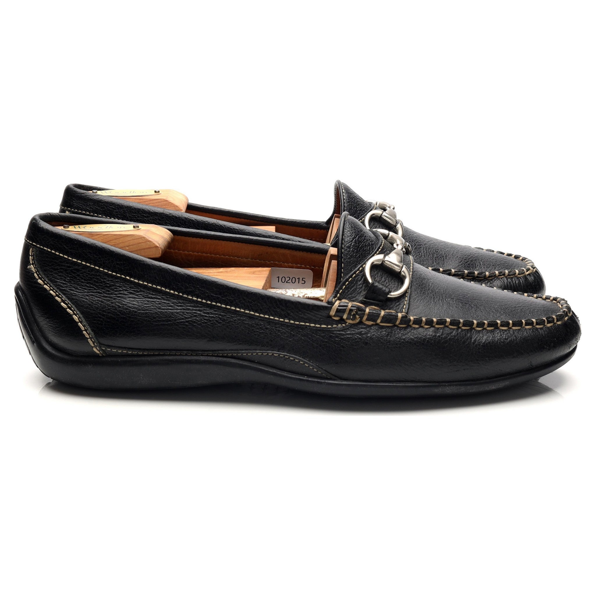 Martin Dingman Saxon mocassins cuir grainé noir UK 9,5