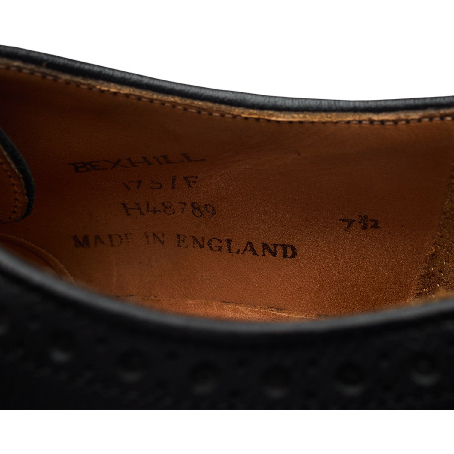 Cheaney Bexhill derby cuir noir grainé pointure 41,5
