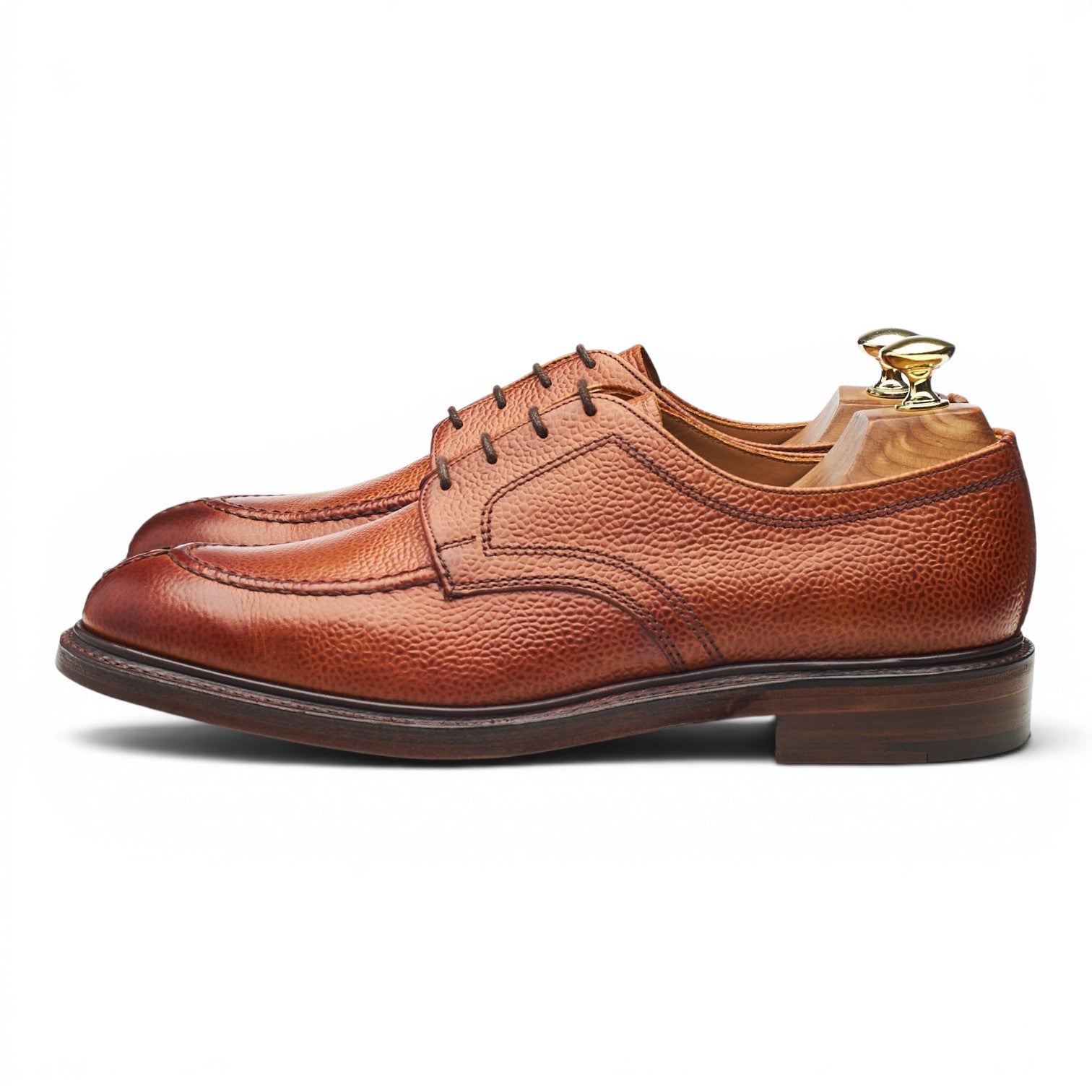 Drake's Newton derby marron grainé cuir pointure UK 7,5