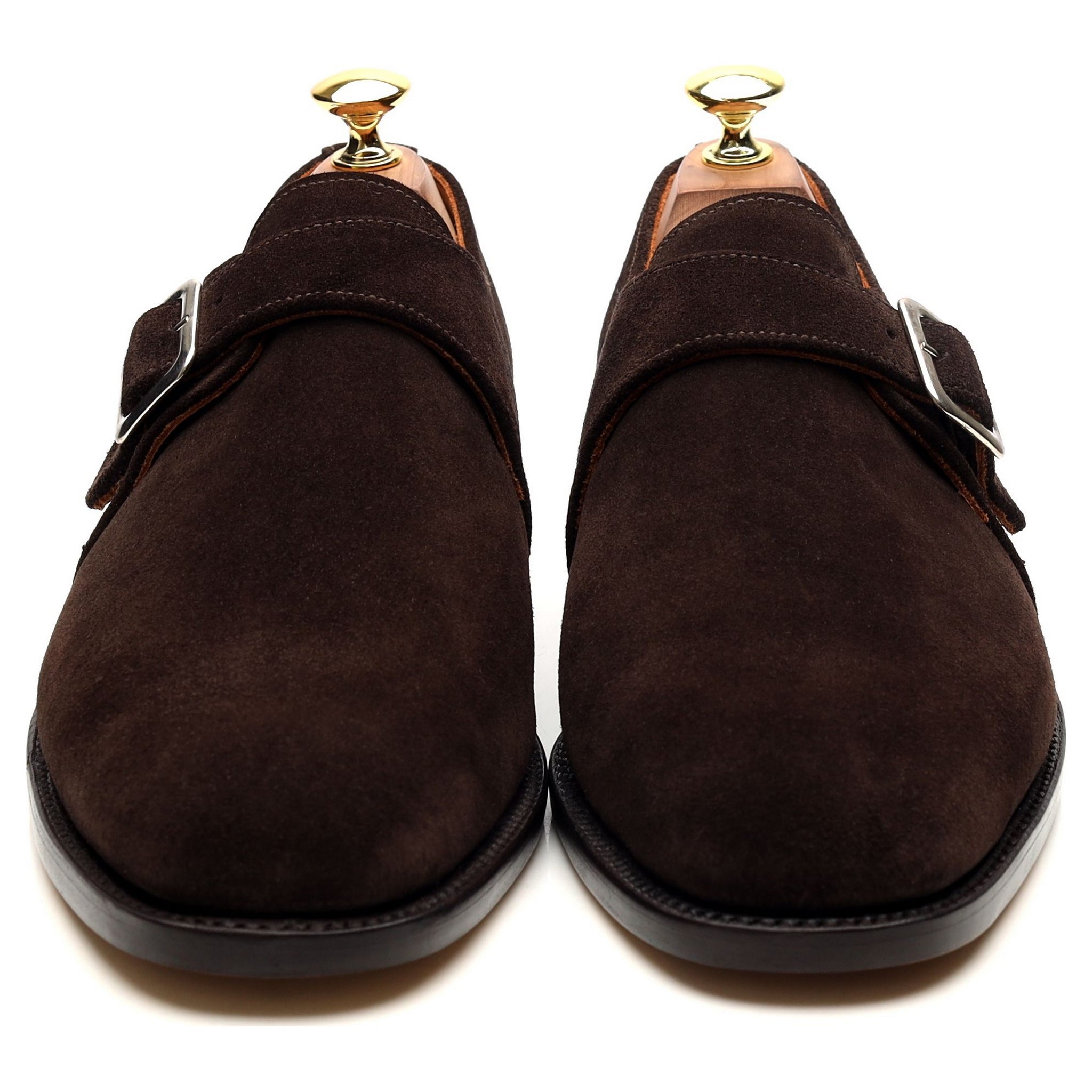 Sanders Rome monk daim marron pointure UK 8