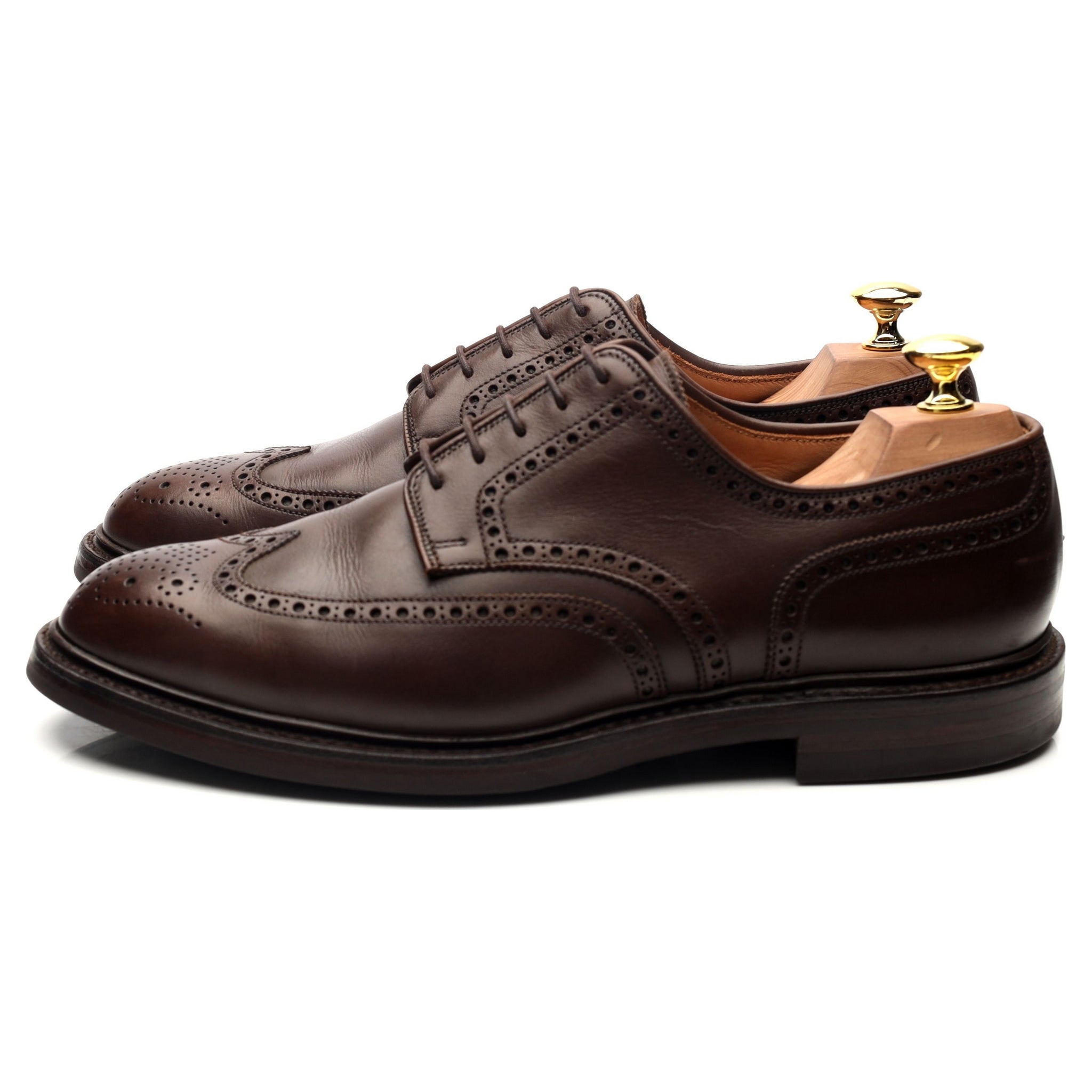 Crockett & Jones Pembroke derby cuir marron 42,5 gomme