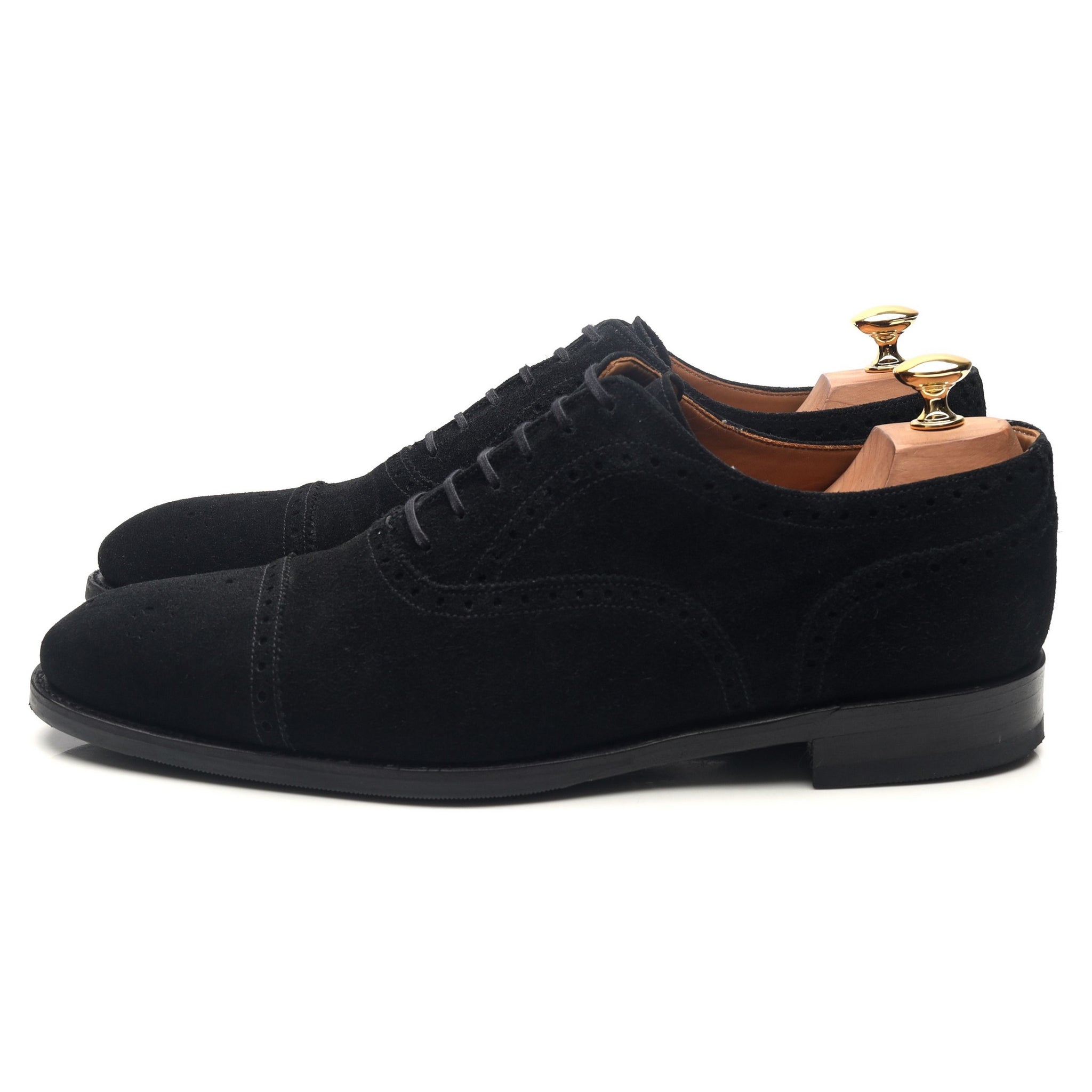 J.FitzPatrick Wenatchee oxford daim noir UK 10