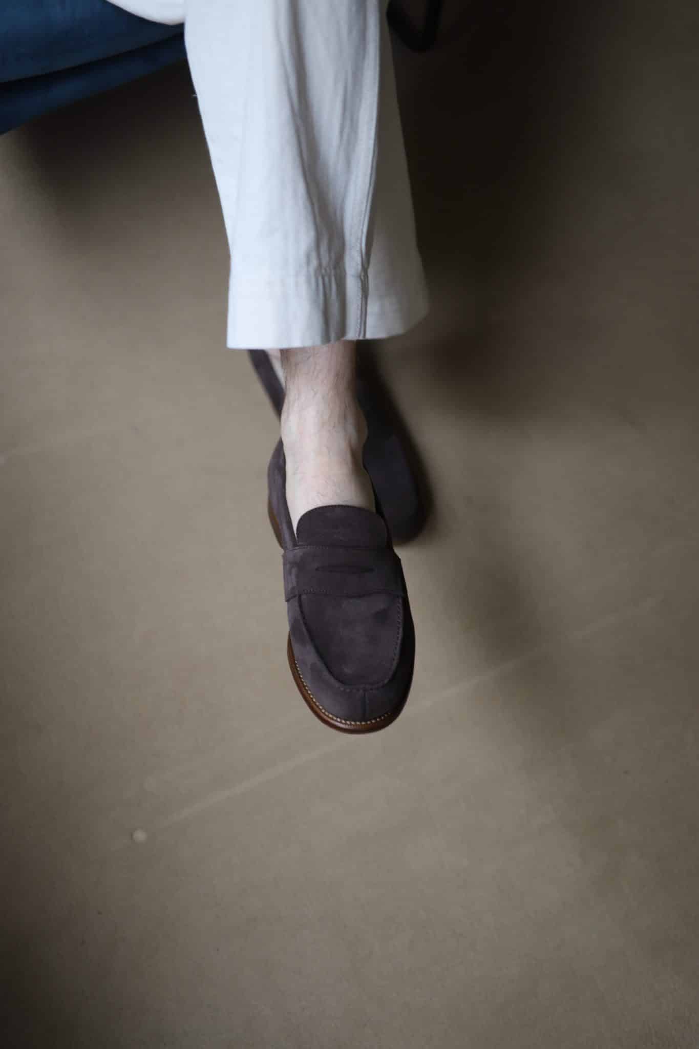 Malfroid Tilsitt mocassin penny veau velours