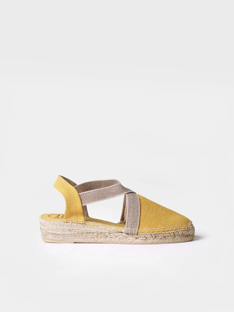 Toni Pons Verdi-V espadrille vegan toile coton plate