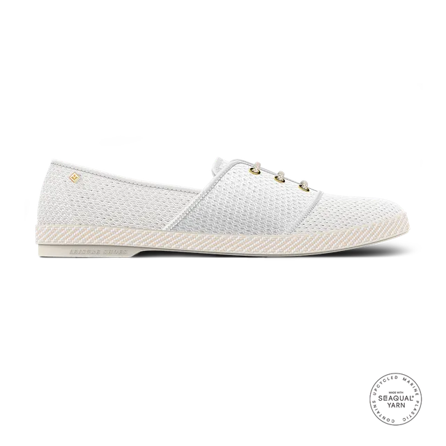 Rivieras Filet espadrilles toile blanche filet