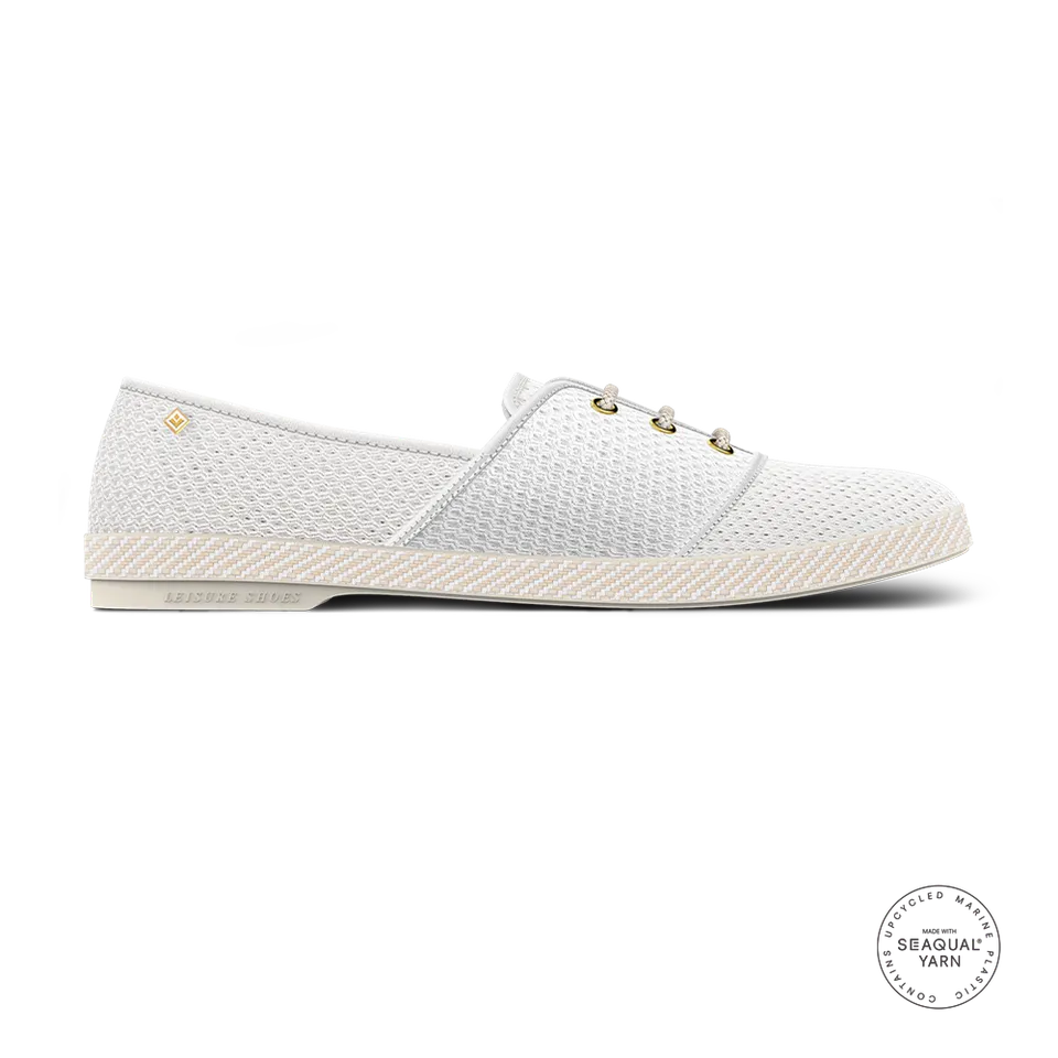 Rivieras Filet espadrilles toile blanche filet