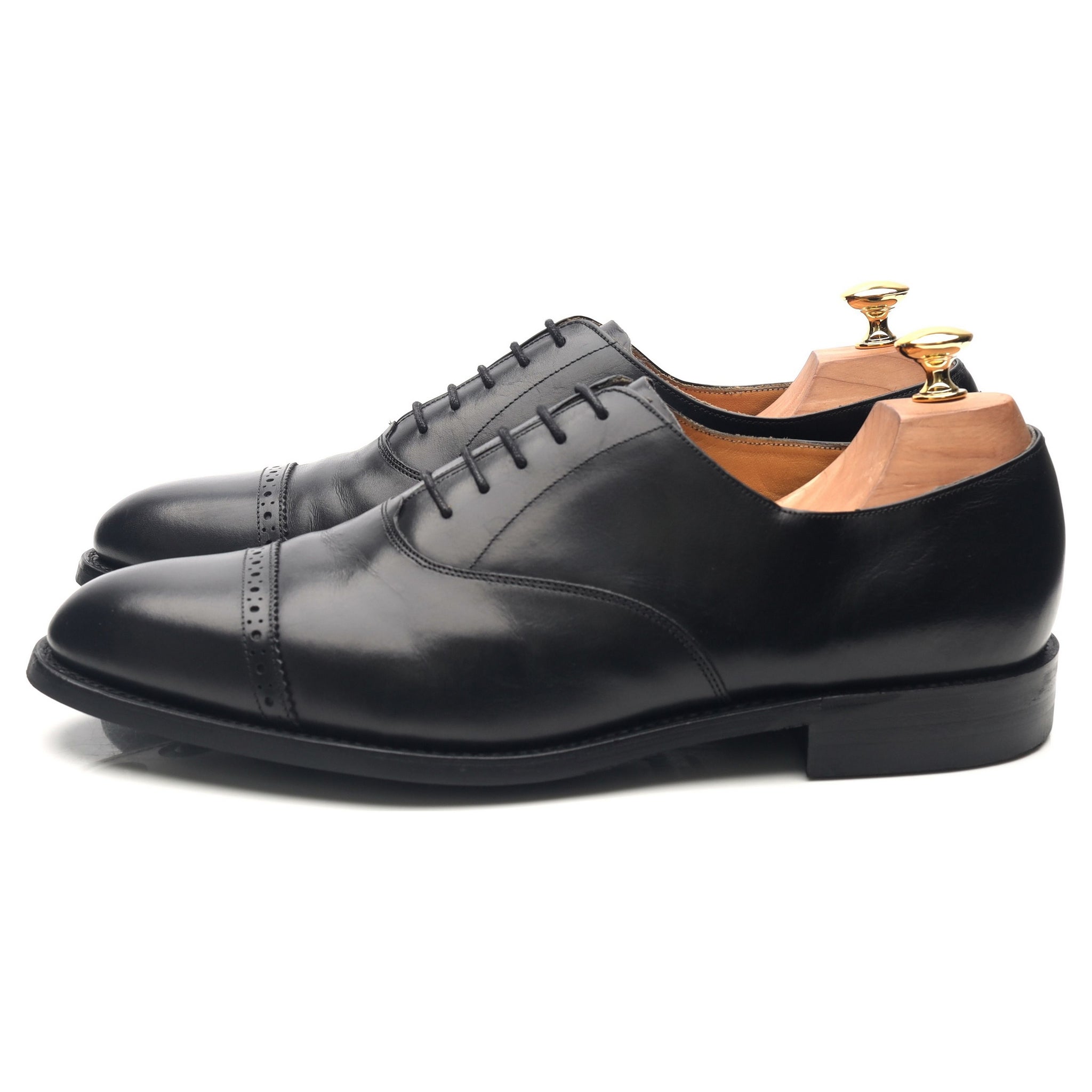 Barker oxford brogue cuir noir UK 10