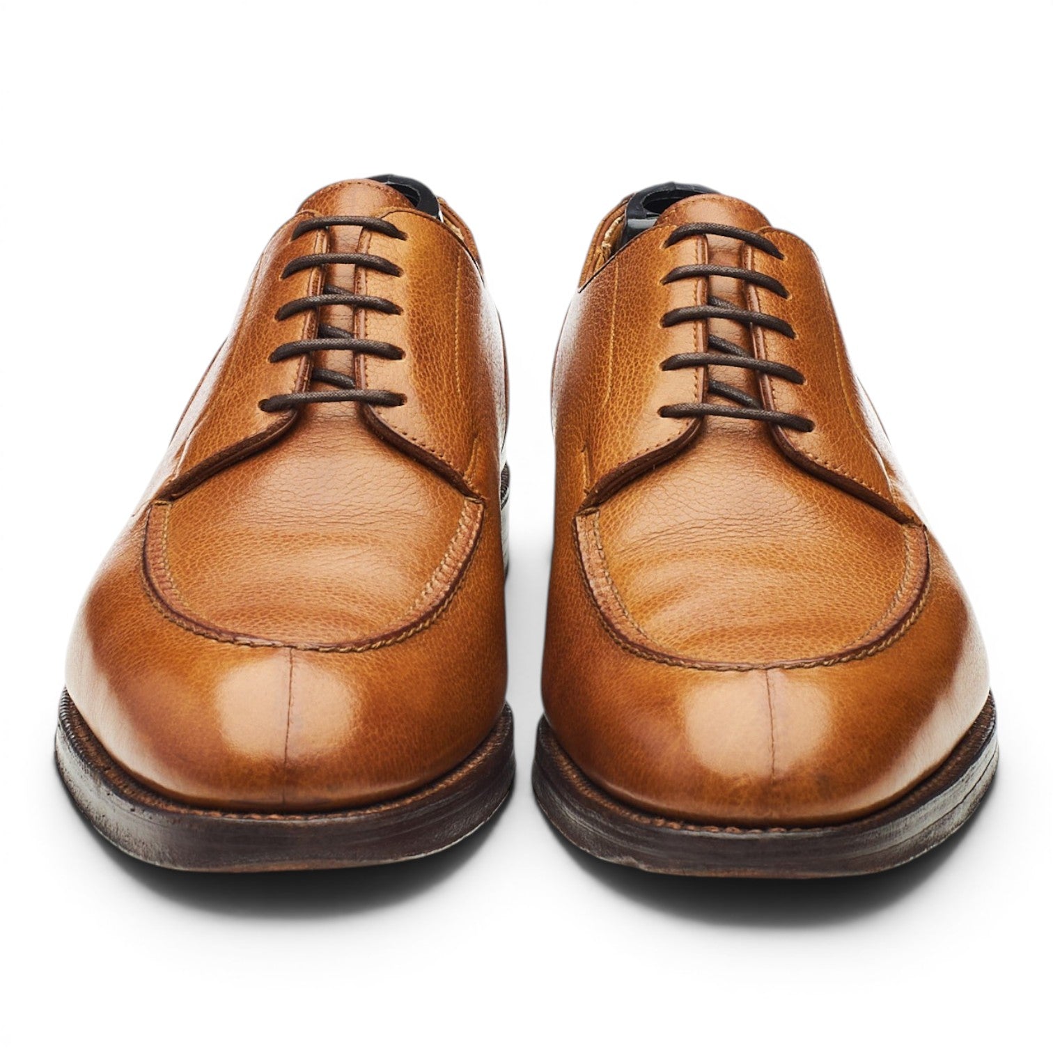 George Cleverley Cornhill derby cuir grainé marron UK 7,5