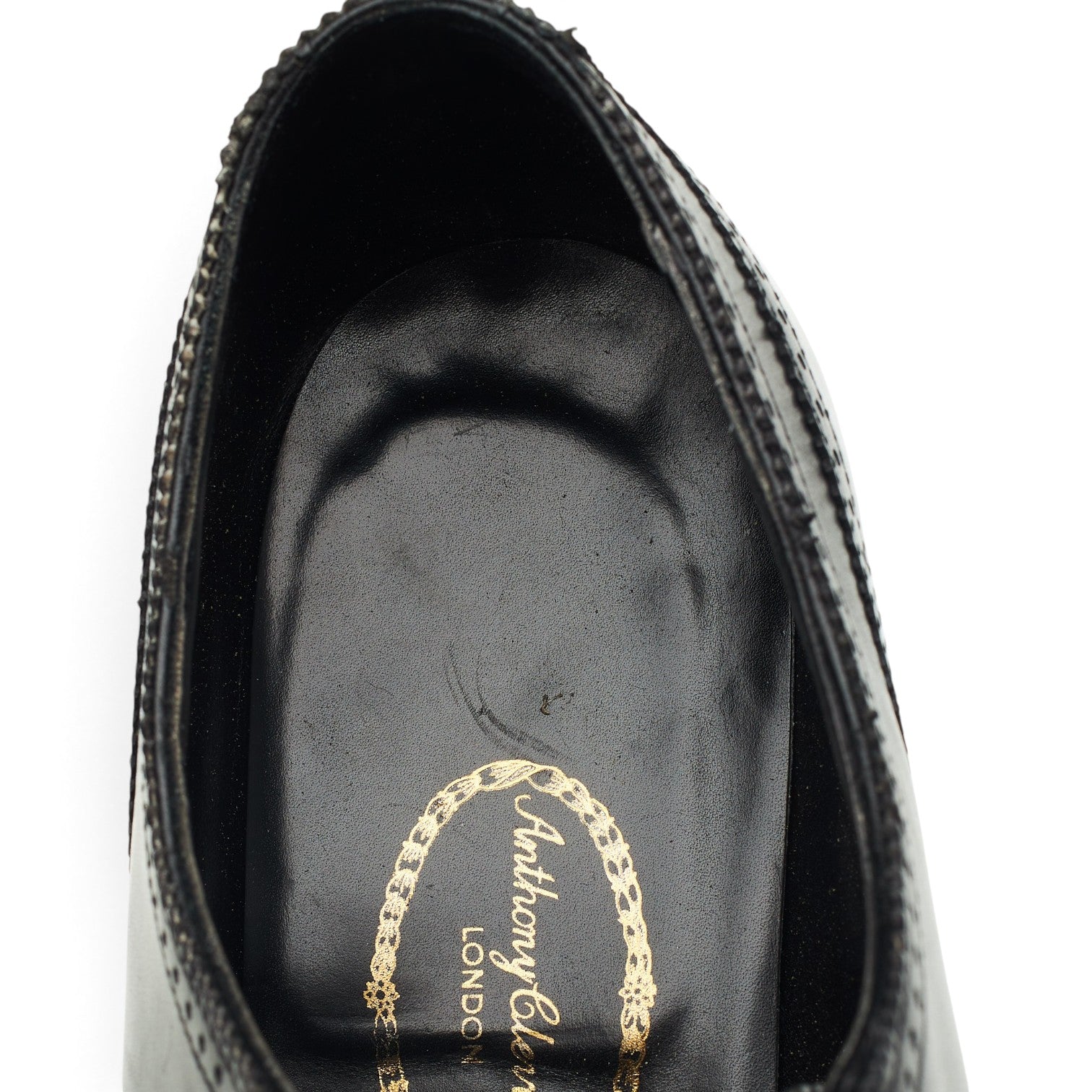 Anthony Cleverley Cameron Richelieu cuir noir 7.5