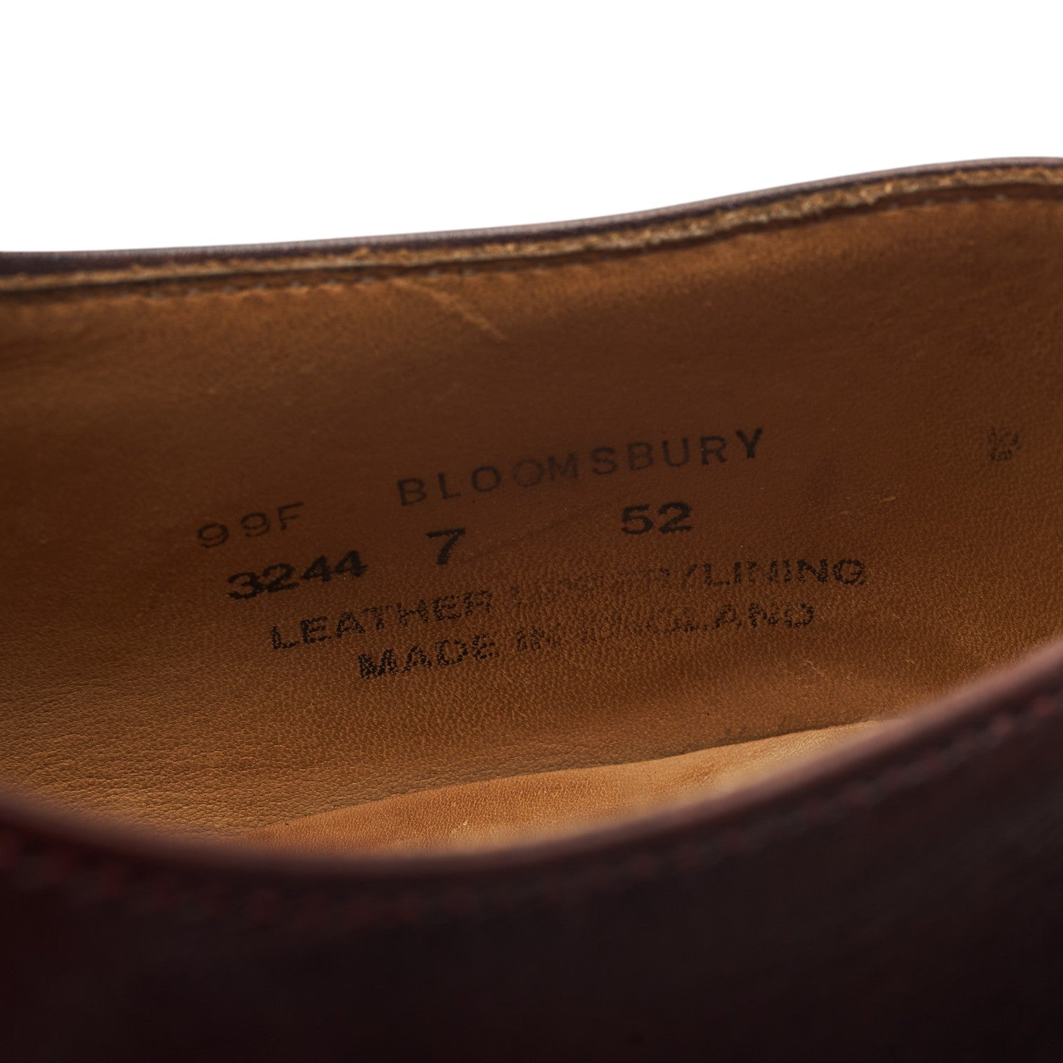Alfred Sargent Bloomsbury richelieu cuir marron UK 7