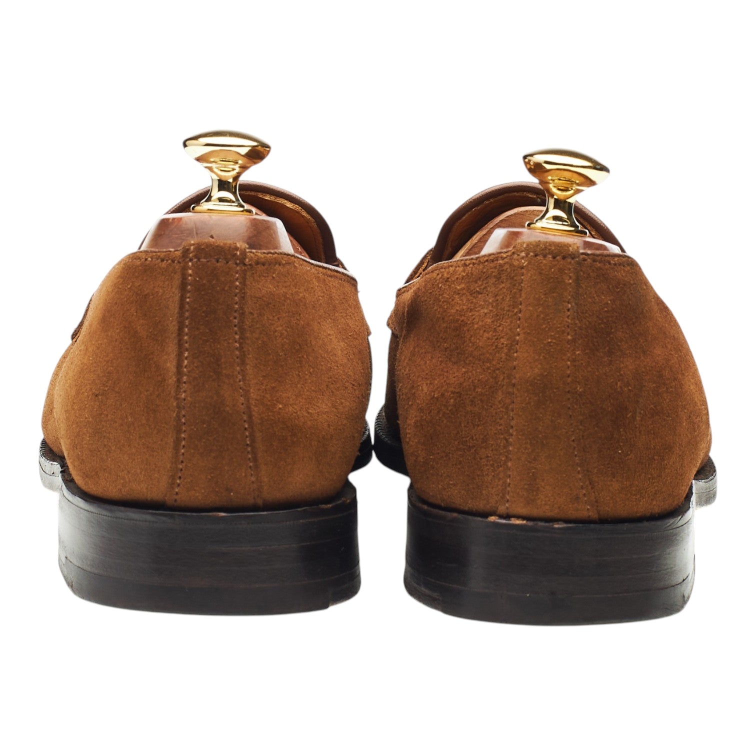 New & Lingwood loafers daim marron tabac pointure UK 10