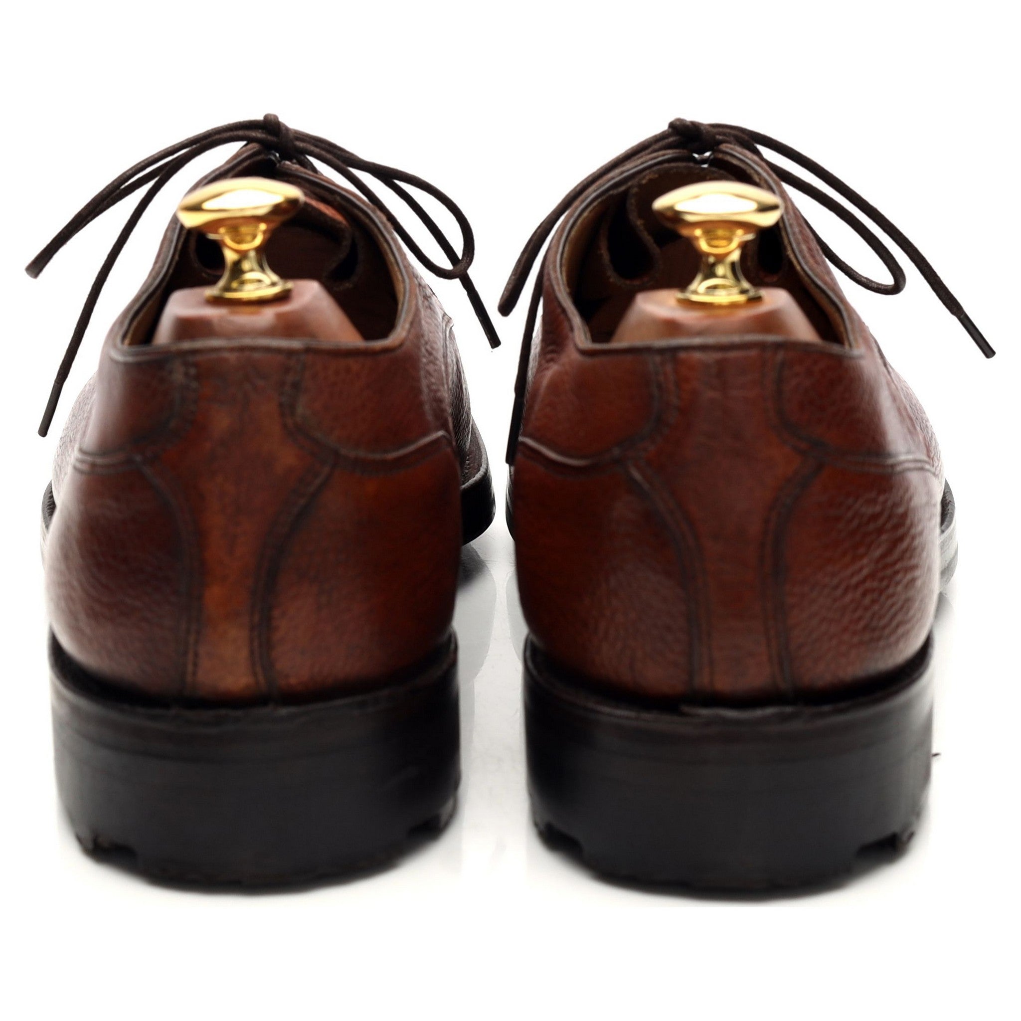 Edward Green Cortina derbies cuir grainé marron clair 9 UK