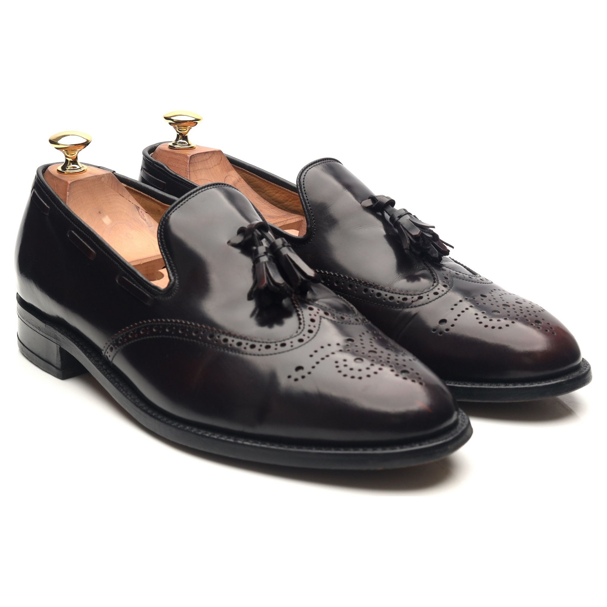 Barker Clive mocassins cuir bordeaux UK 9.5