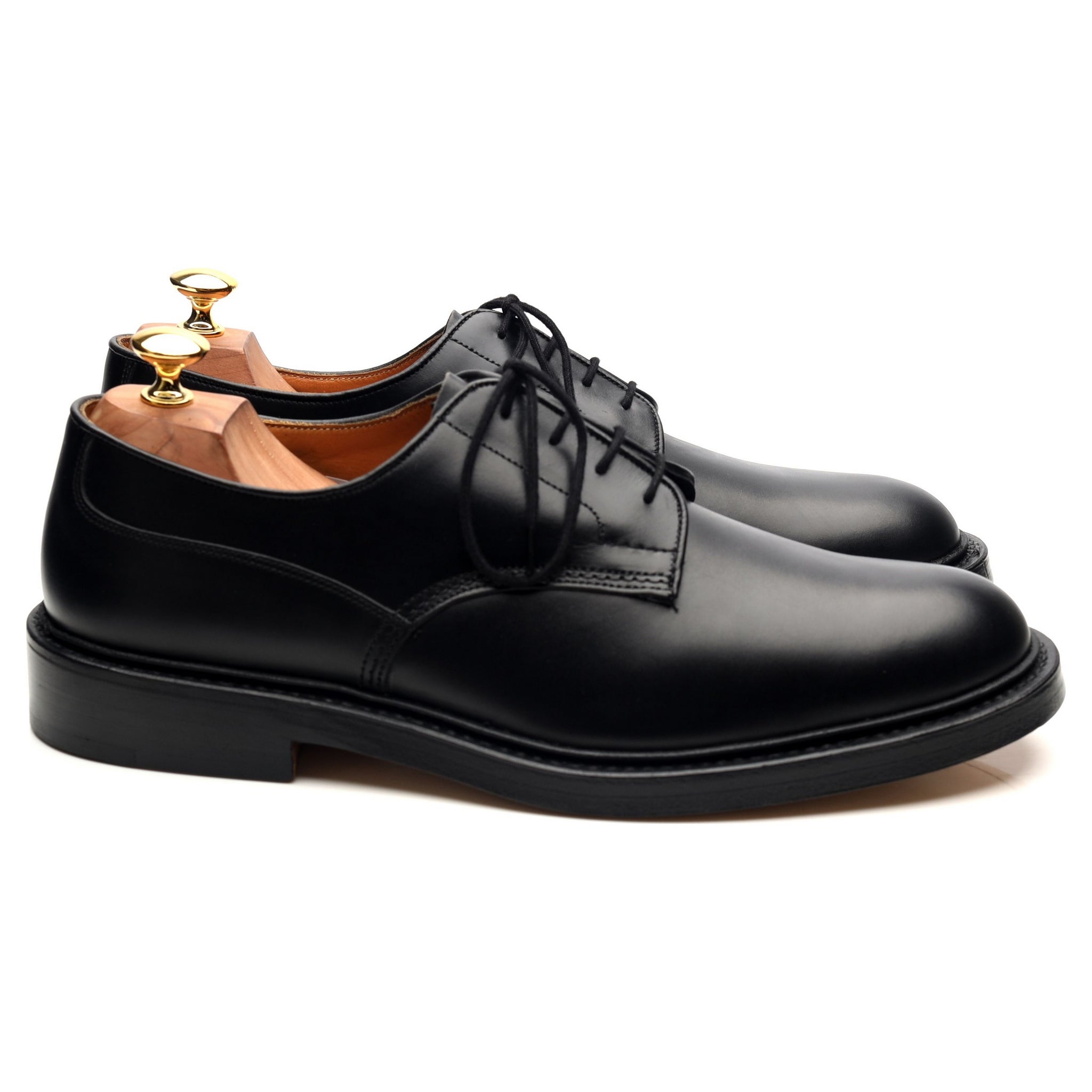 Tricker's Woodstock derby noir 10 UK cuir