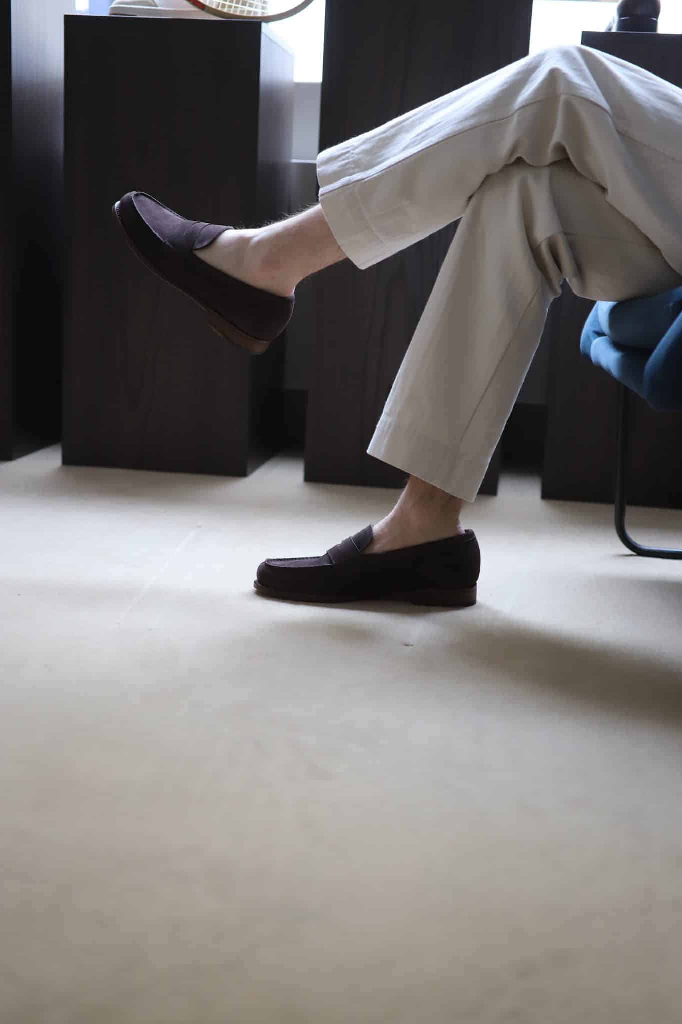 Malfroid Tilsitt mocassin penny veau velours