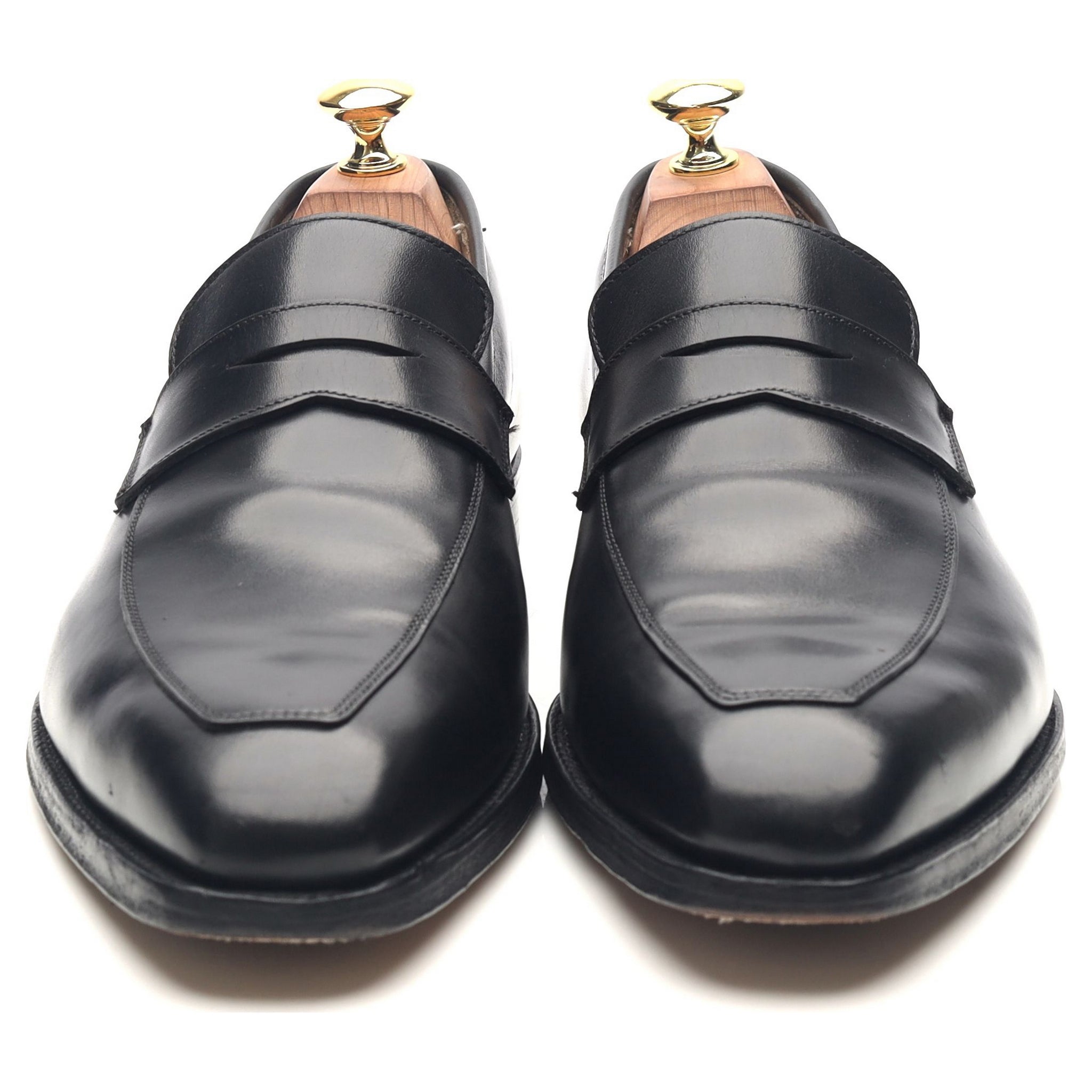 Crockett & Jones Merton mocassins cuir noir UK 8.5