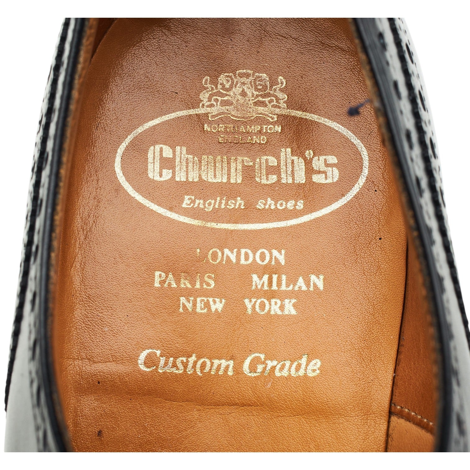 Church's Diplomat Oxford cuir noir pointure UK 8