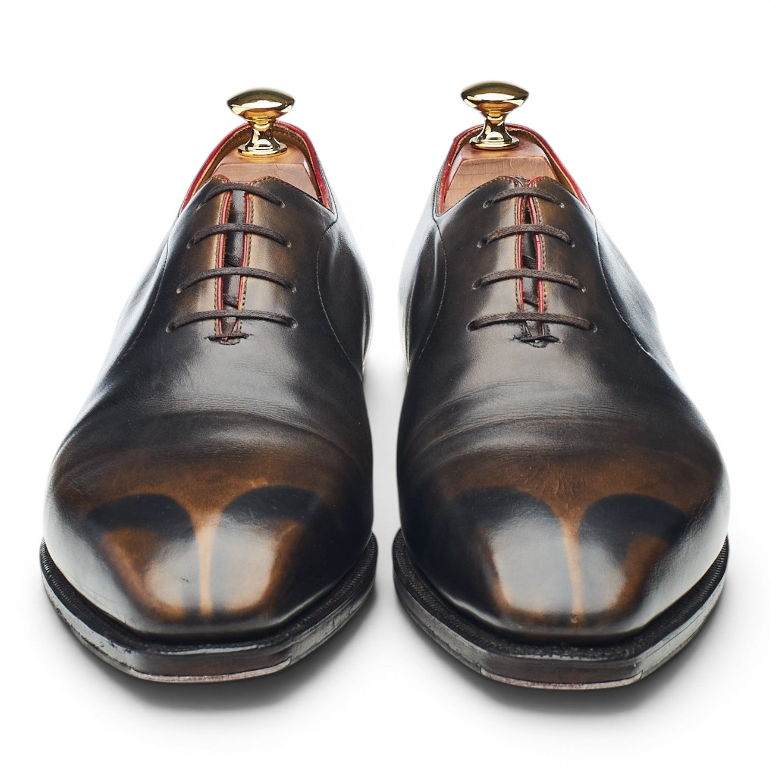 Corthay Casanova richelieu patine marron UK 9