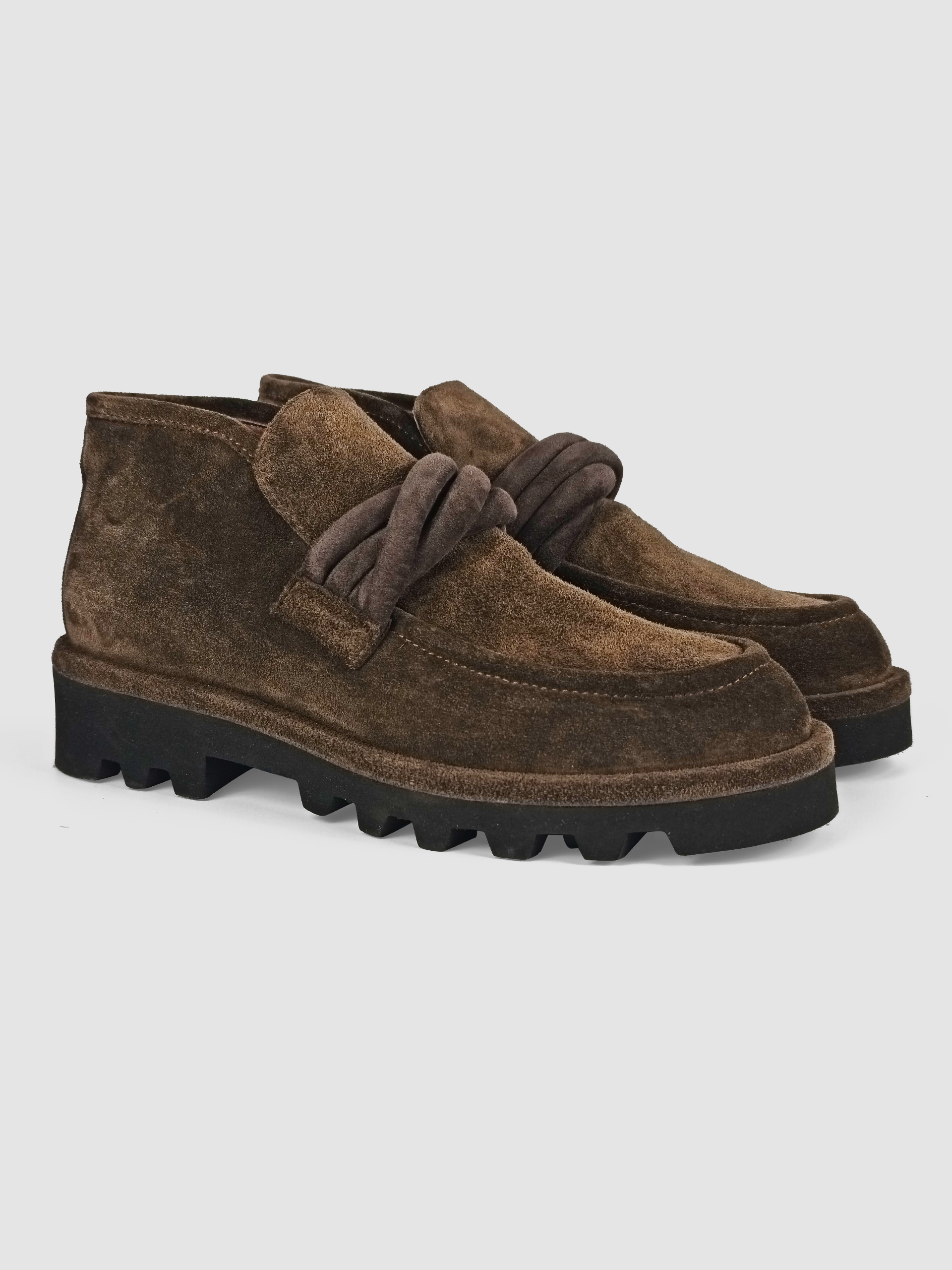 Lorena Paggi Velour bottine marron confort